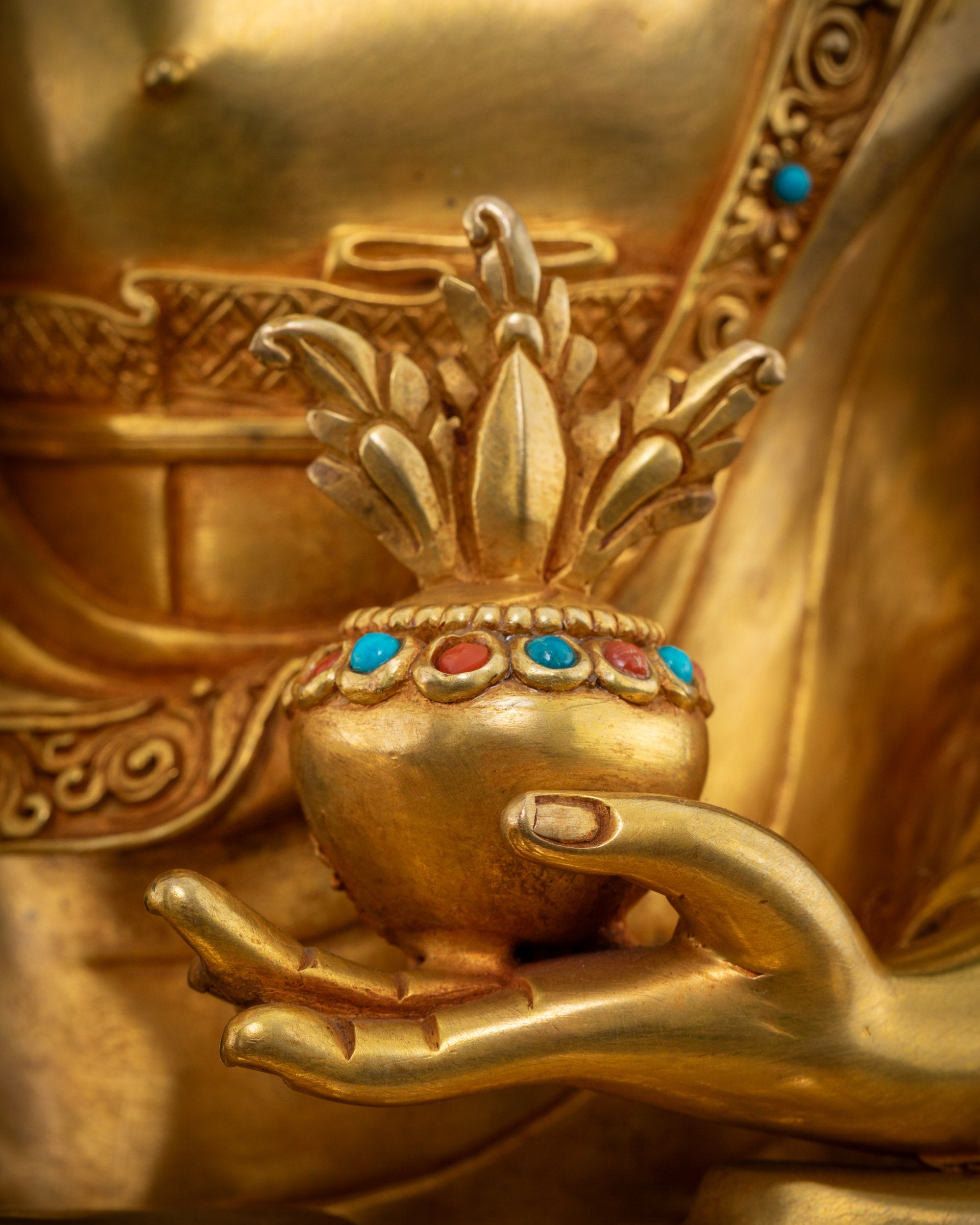 Handmade Medicine Buddha Statue: A Treasure of Healing Energy