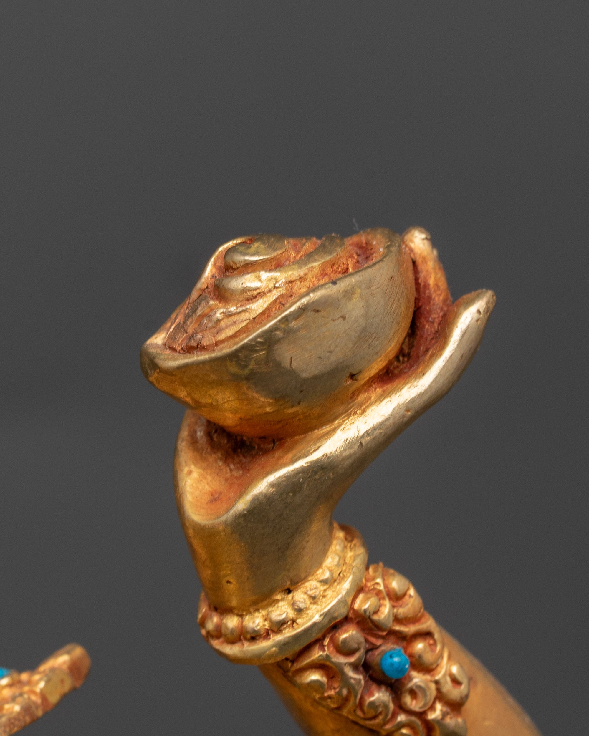 Gold Gilded Divine Vajrayogini Statue | Nepalese Tantric Deity Art
