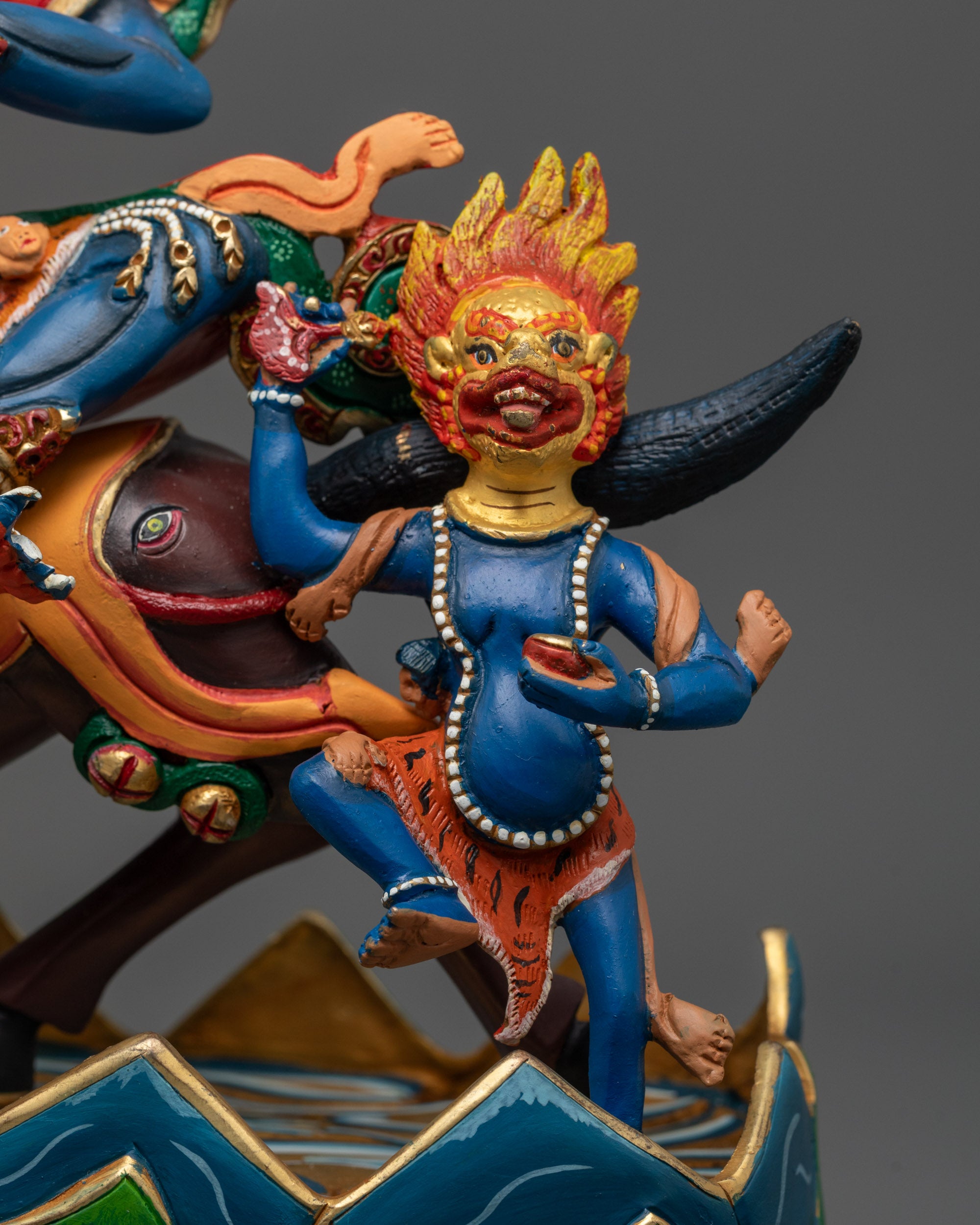 Shop Tibetan Palden Lhamo Riding Mule Statue