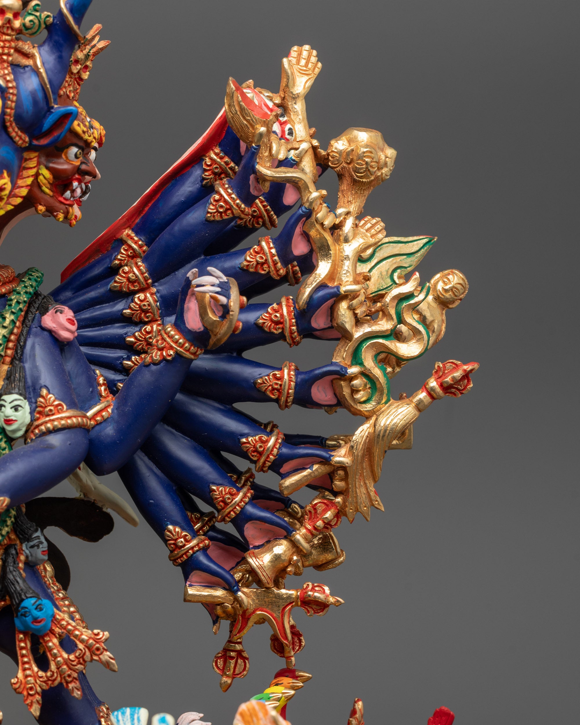 Himalayan Yamantaka Statue | Traditional Nepalese Buddhist Art