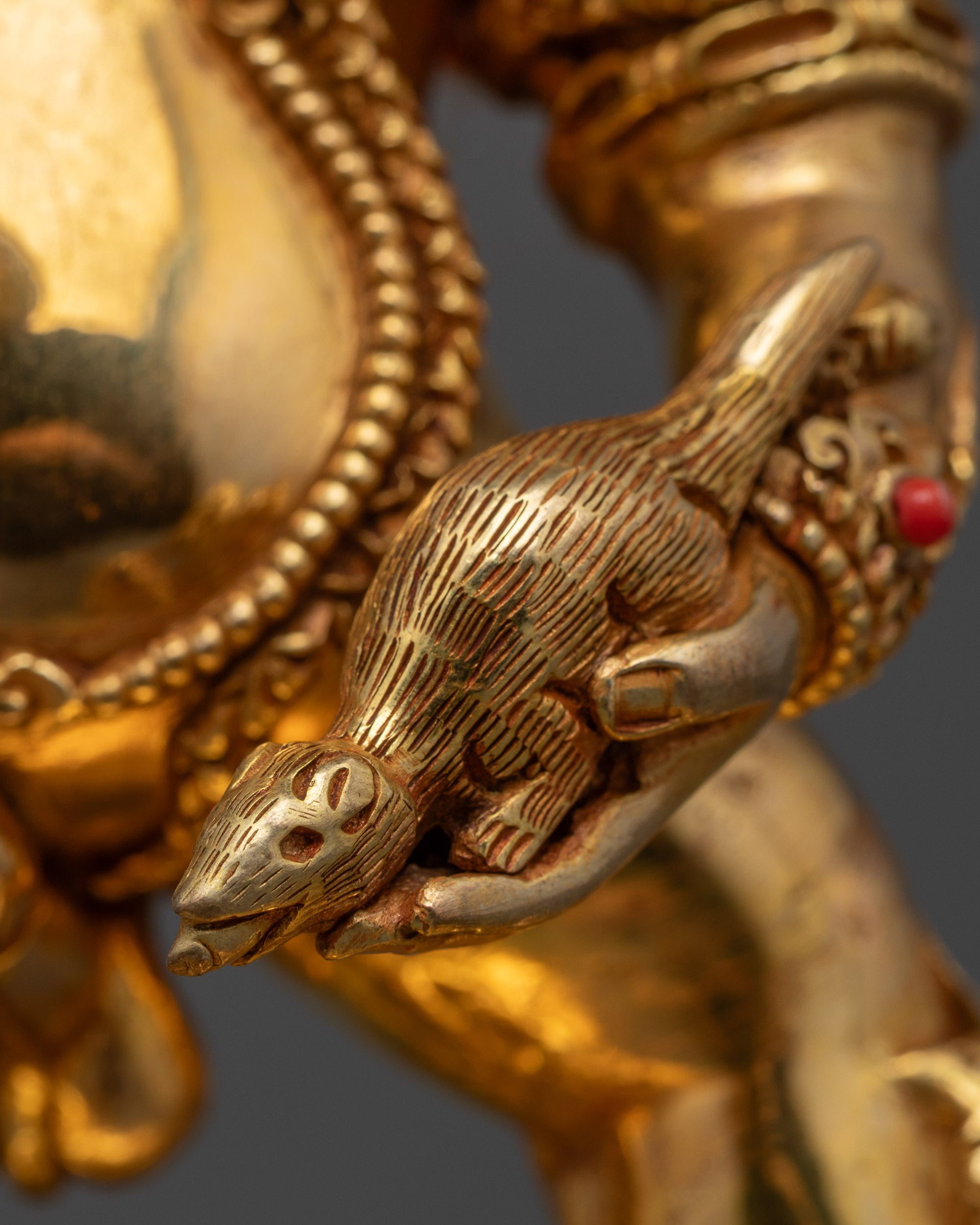 Black Dzambhala Statue | Fierce Wealth Protector in Tibetan Buddhism