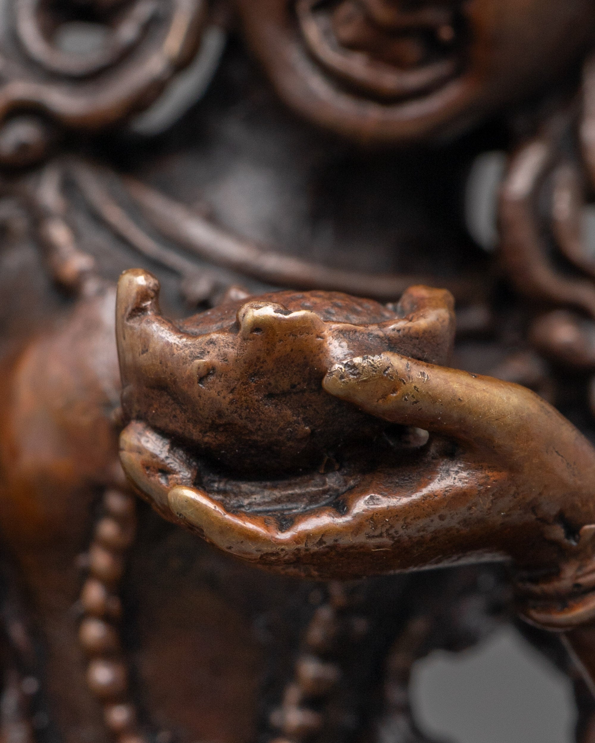 Oxidized Dorje Phagmo Statue | Sacred Tibetan Buddhist Deity