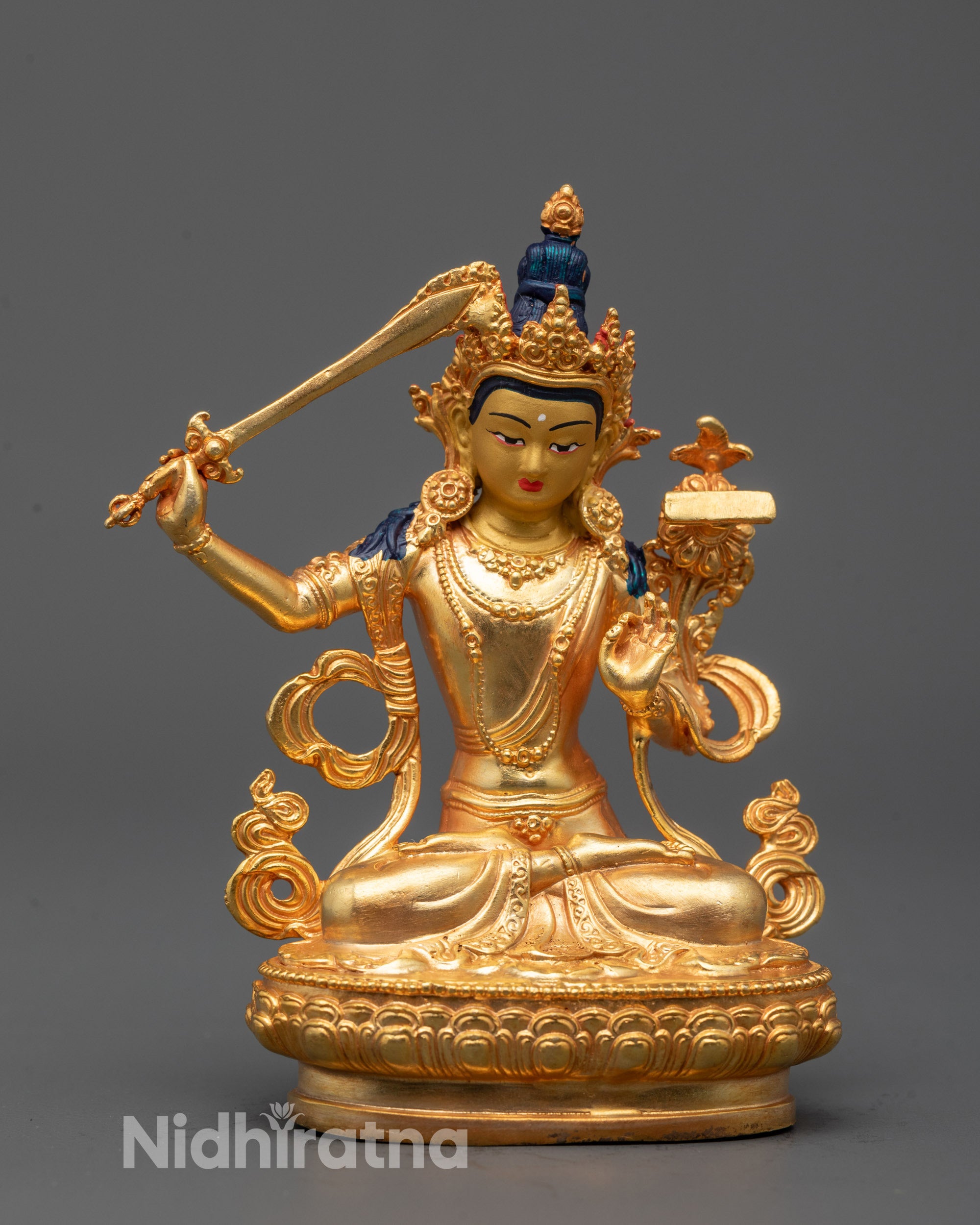 Sacred Manjushri Statue | Wisdom Deity for Meditation