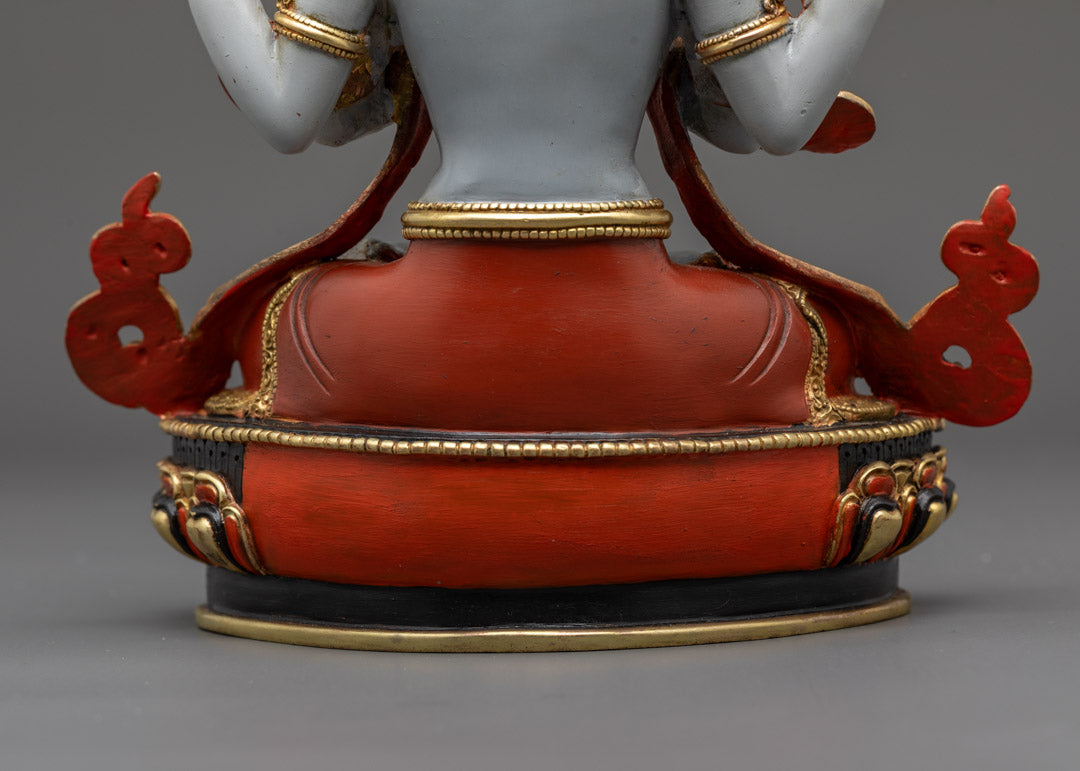Chenrezig Copper Statue | Compassionate Bodhisattva