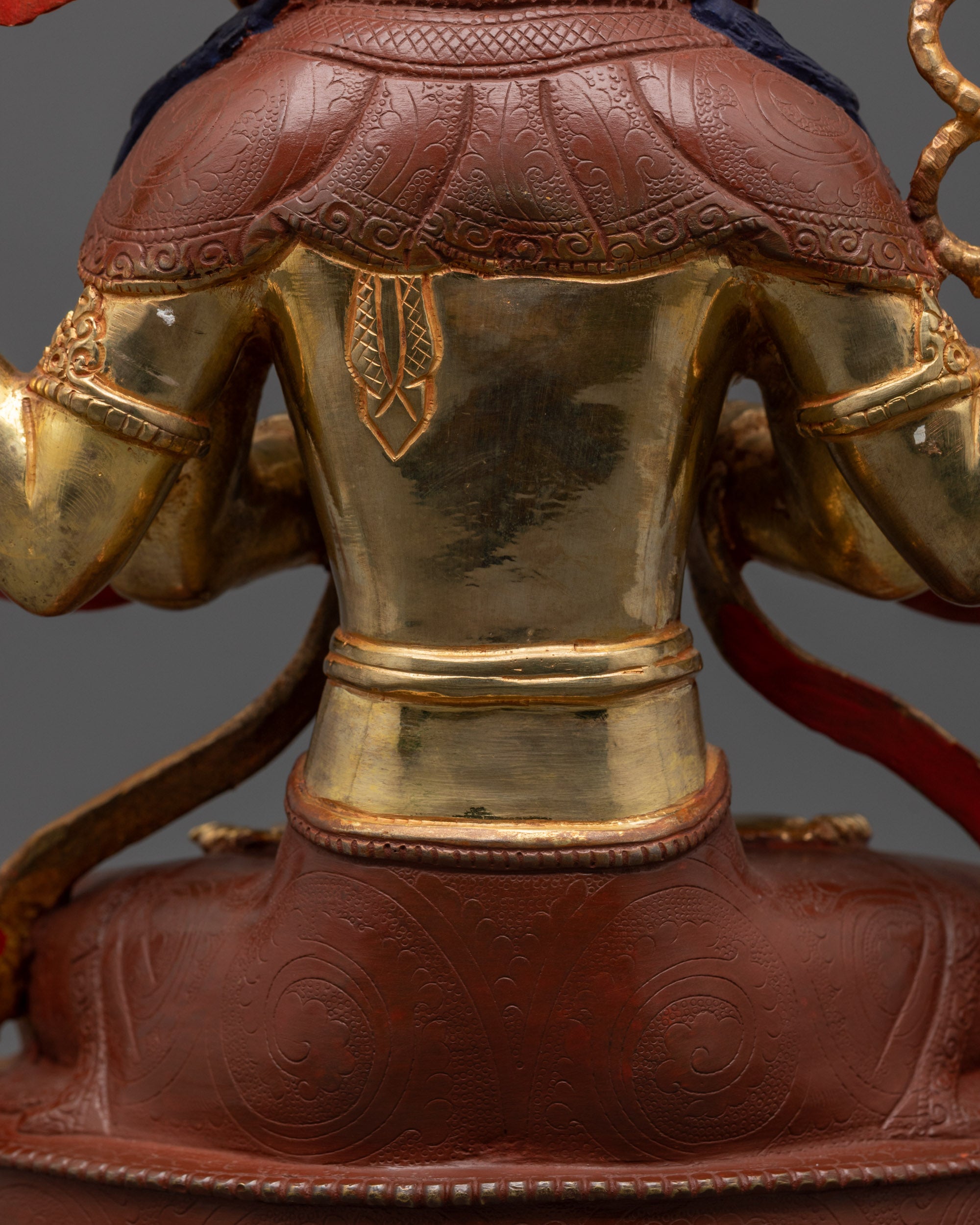 Handcrafted Chenrezig Statue | Tibetan Avalokiteshvara Bodhisattva Idol