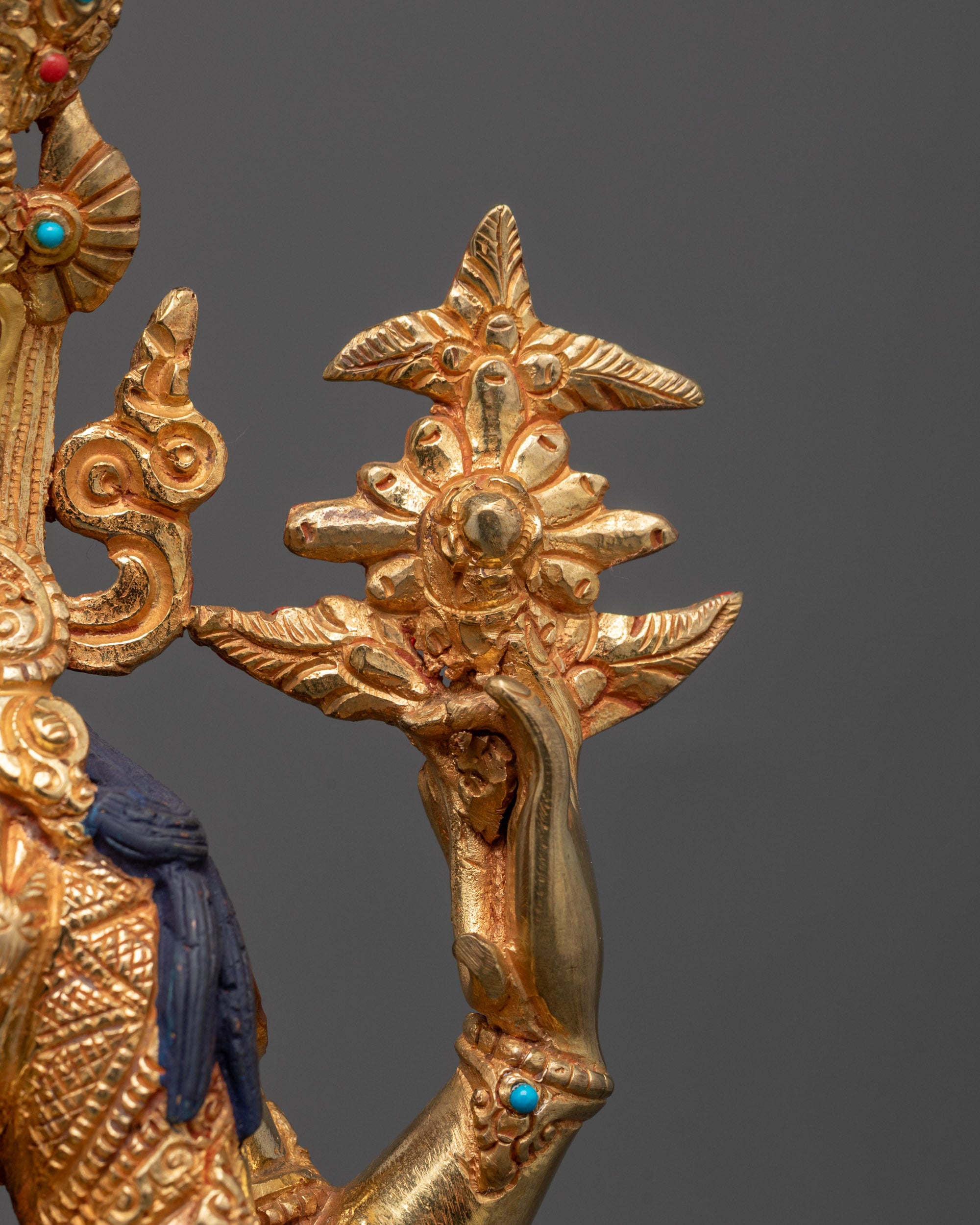 Handcrafted Chenrezig Statue | Tibetan Avalokiteshvara Bodhisattva Idol