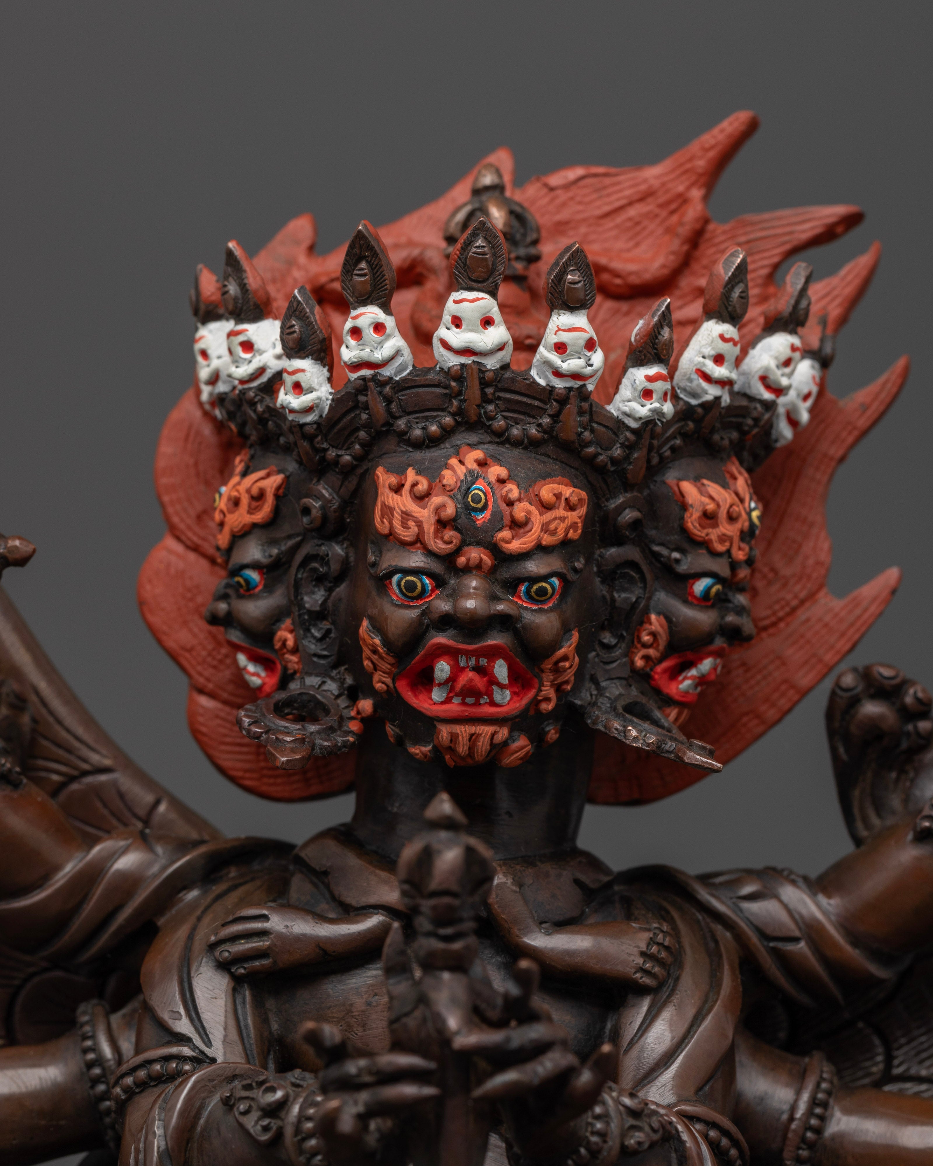 colored face of vajrakilaya