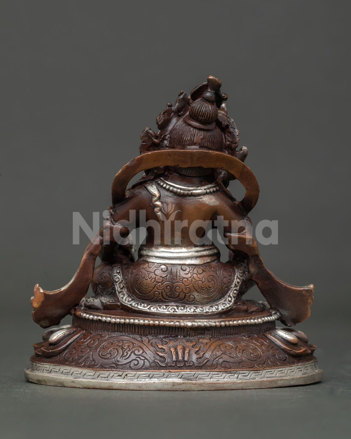Dzambhala statue nepalese buddhist wealth deity for altar and meditation.