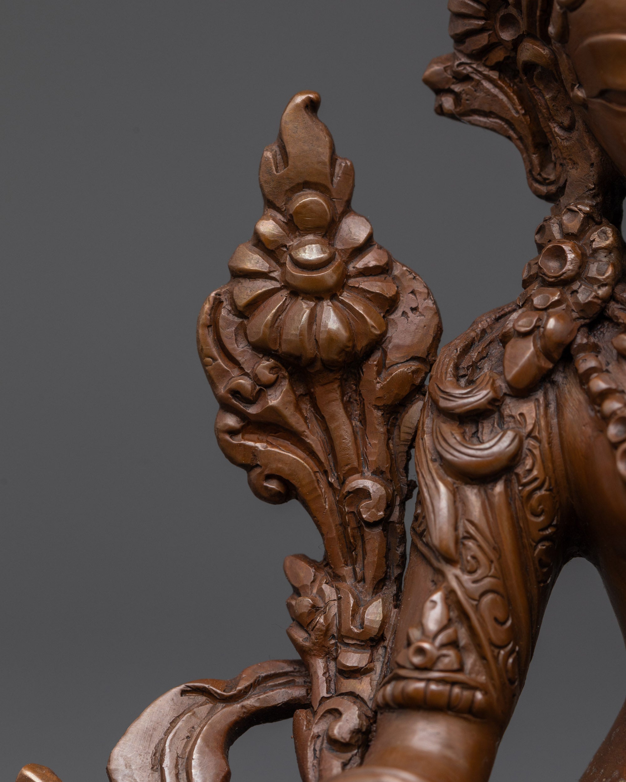 Traditional Oxidized Bodhisattva Statue Set | Tibetan Buddhist Deities