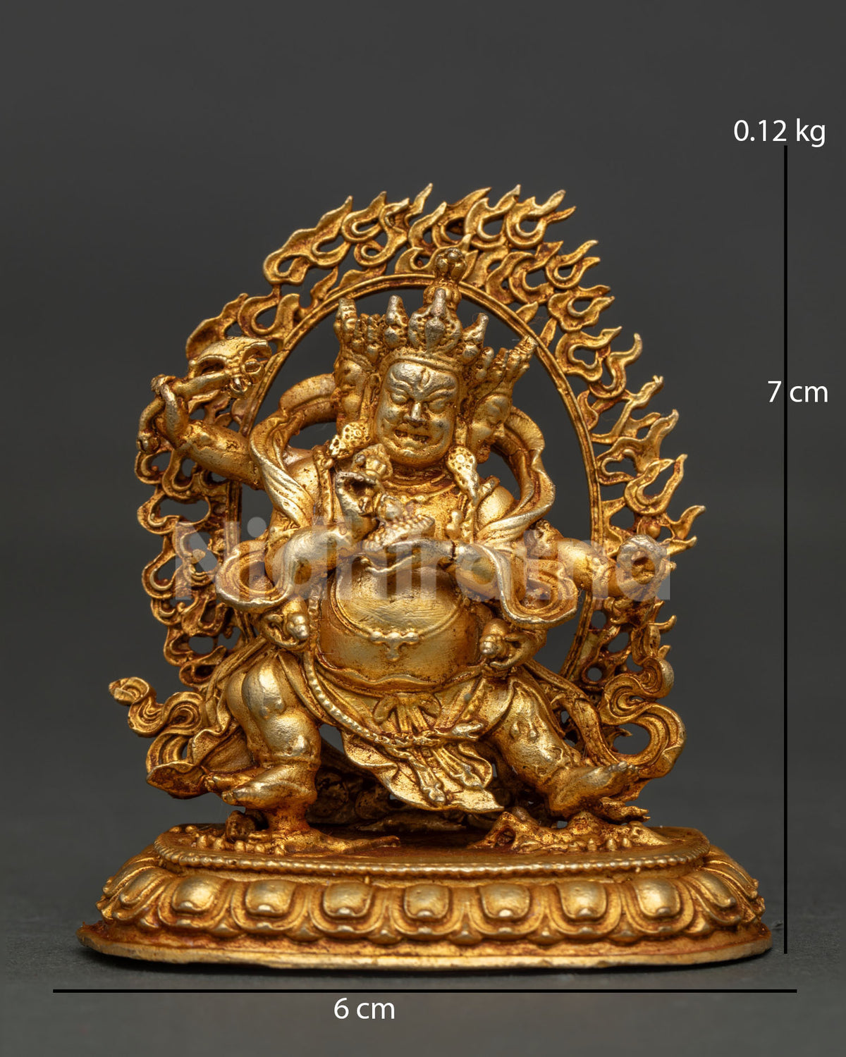 Red Dzambhala Statue