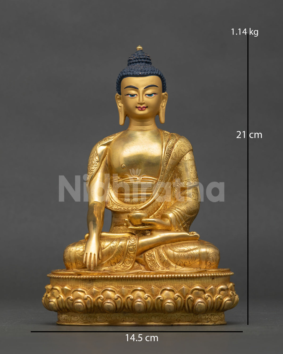 Historical Siddhartha Gautama Statue | Traditional Buddhist Artwork