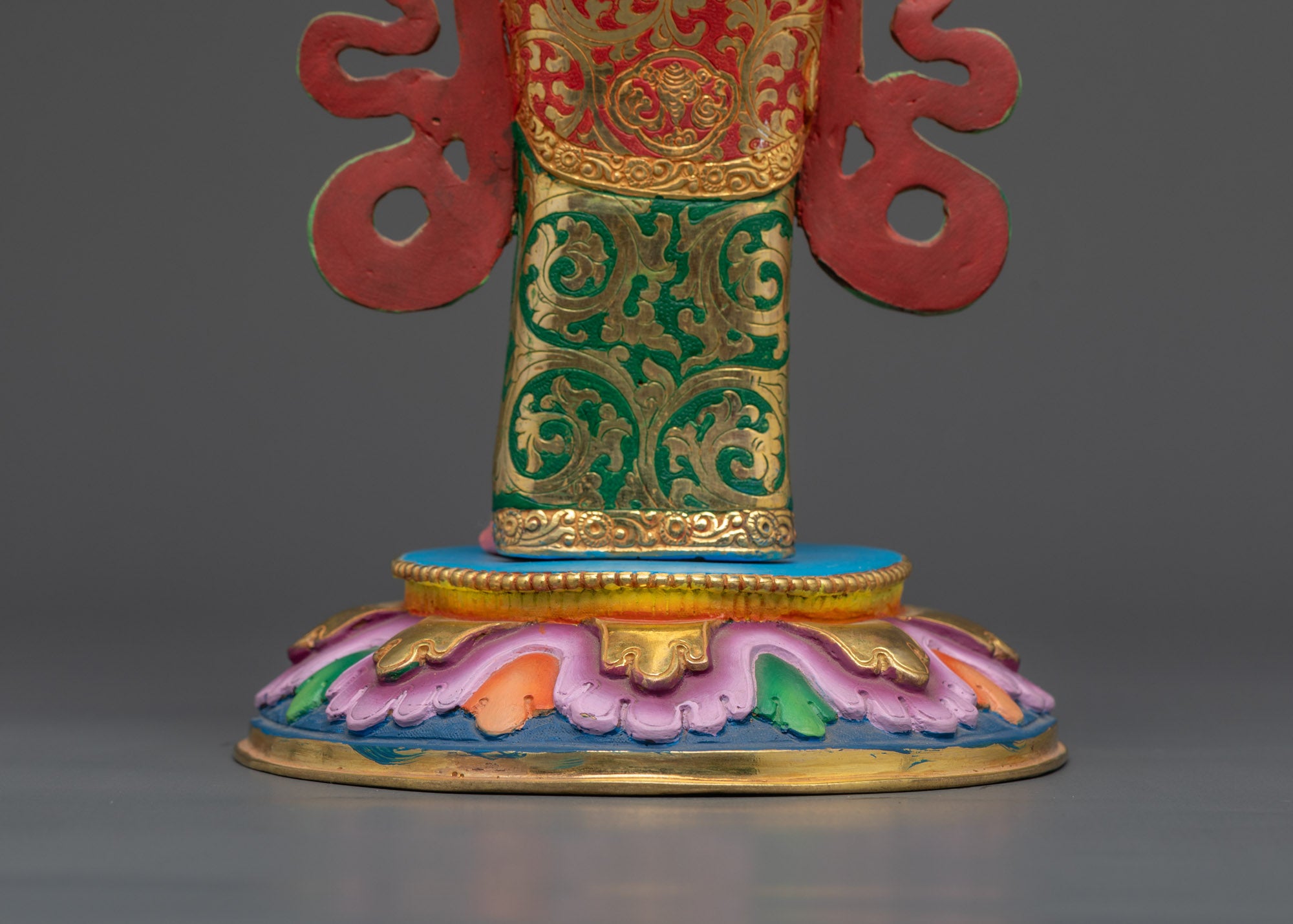 Guru Padmasambhava & Wisdom Dakinis Statue | Spiritual Buddhist Sculpture