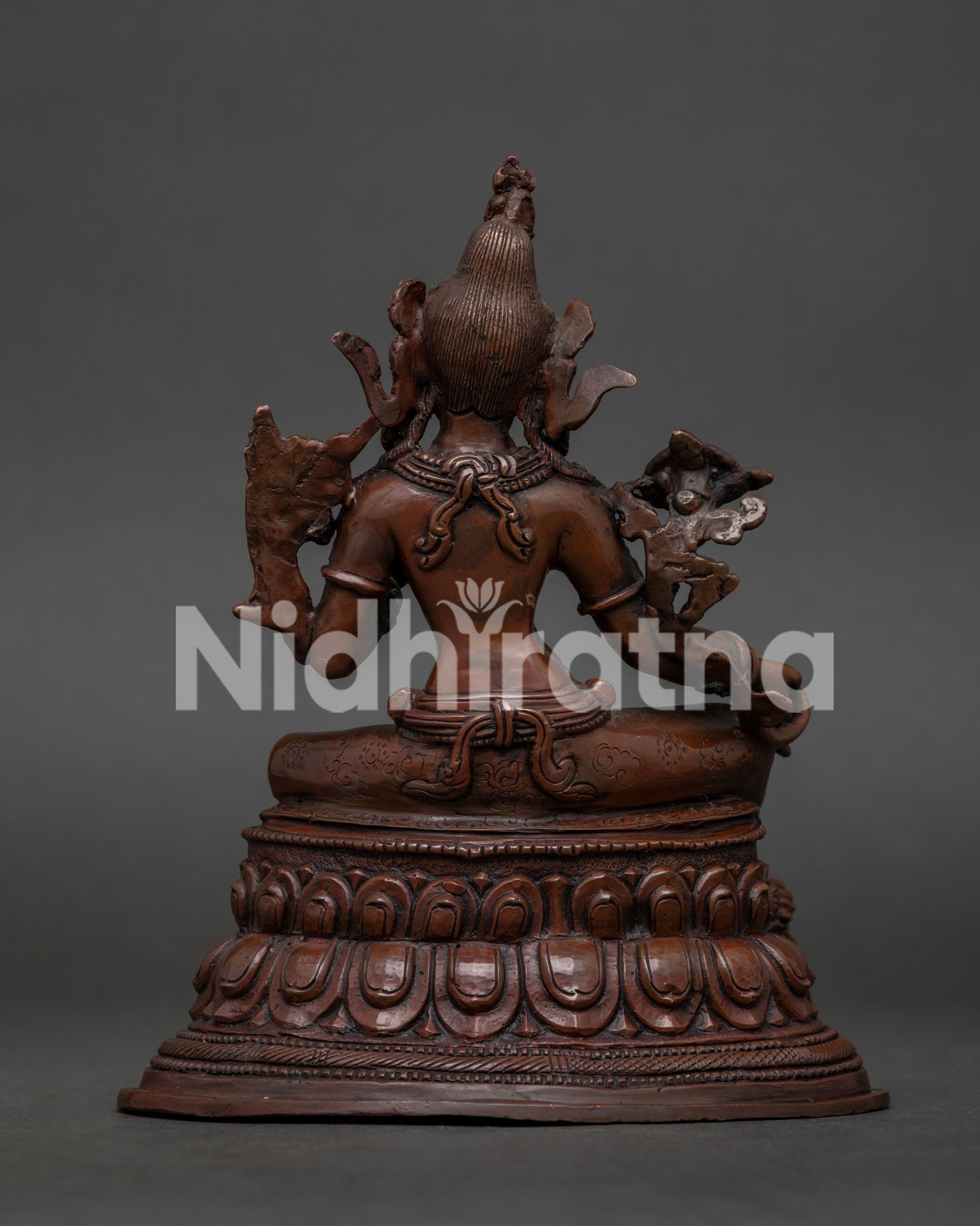 Green Tara Bodhisattva Statue by Newari Artisans from Nepal.