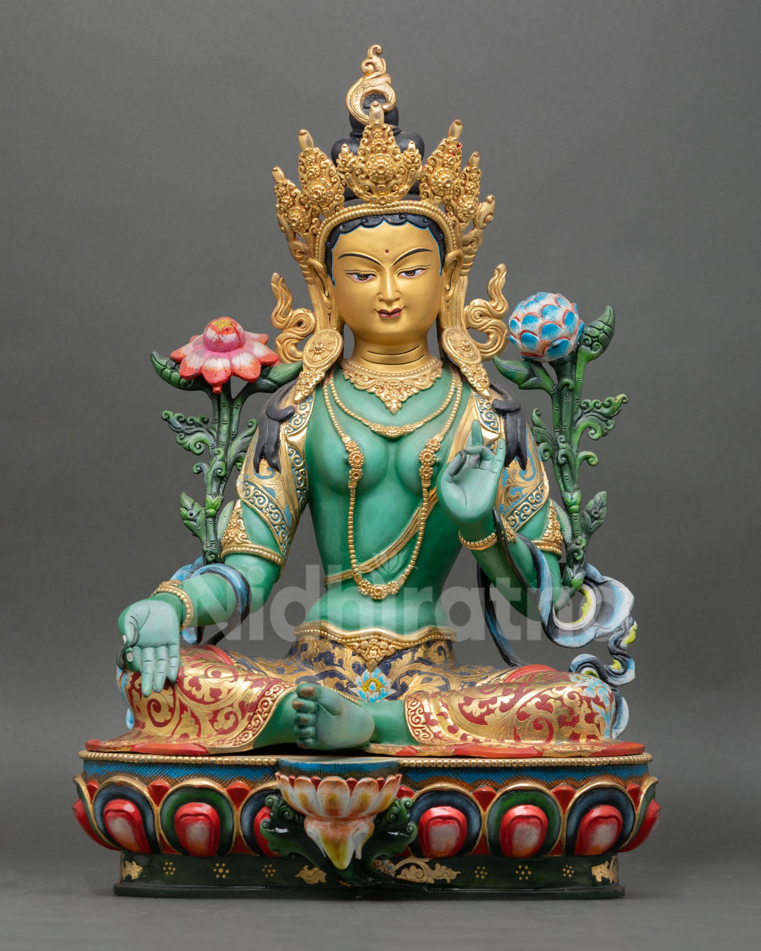 Green Tara Statue – Buddhist Healing Deity Figure