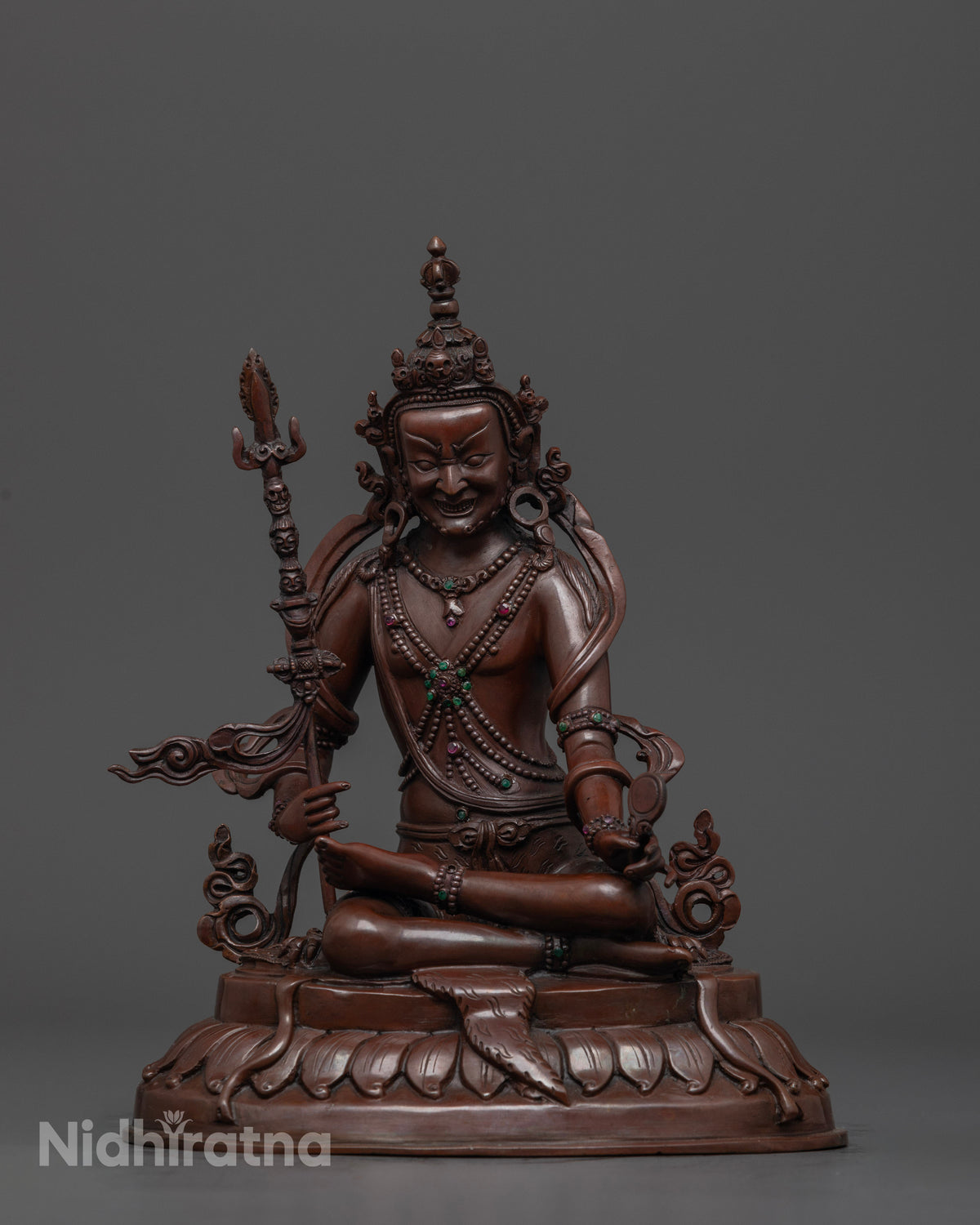 Guru Sangey Buddhist Statue Set Traditional Lost Wax Casting Newari Craftsmanship