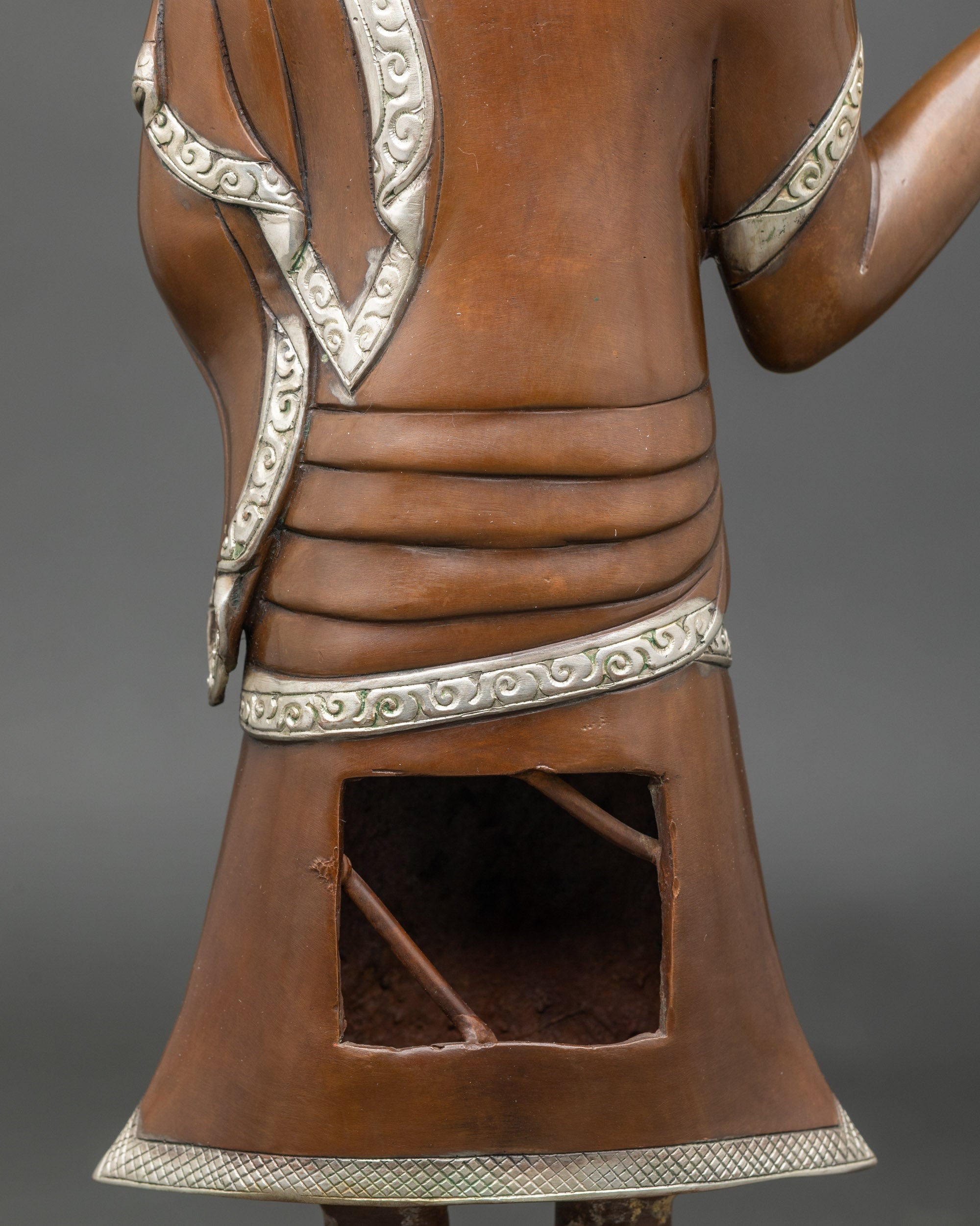 Shakyamuni Buddha with Two Disciples Statue | Handmade Nepalese Art