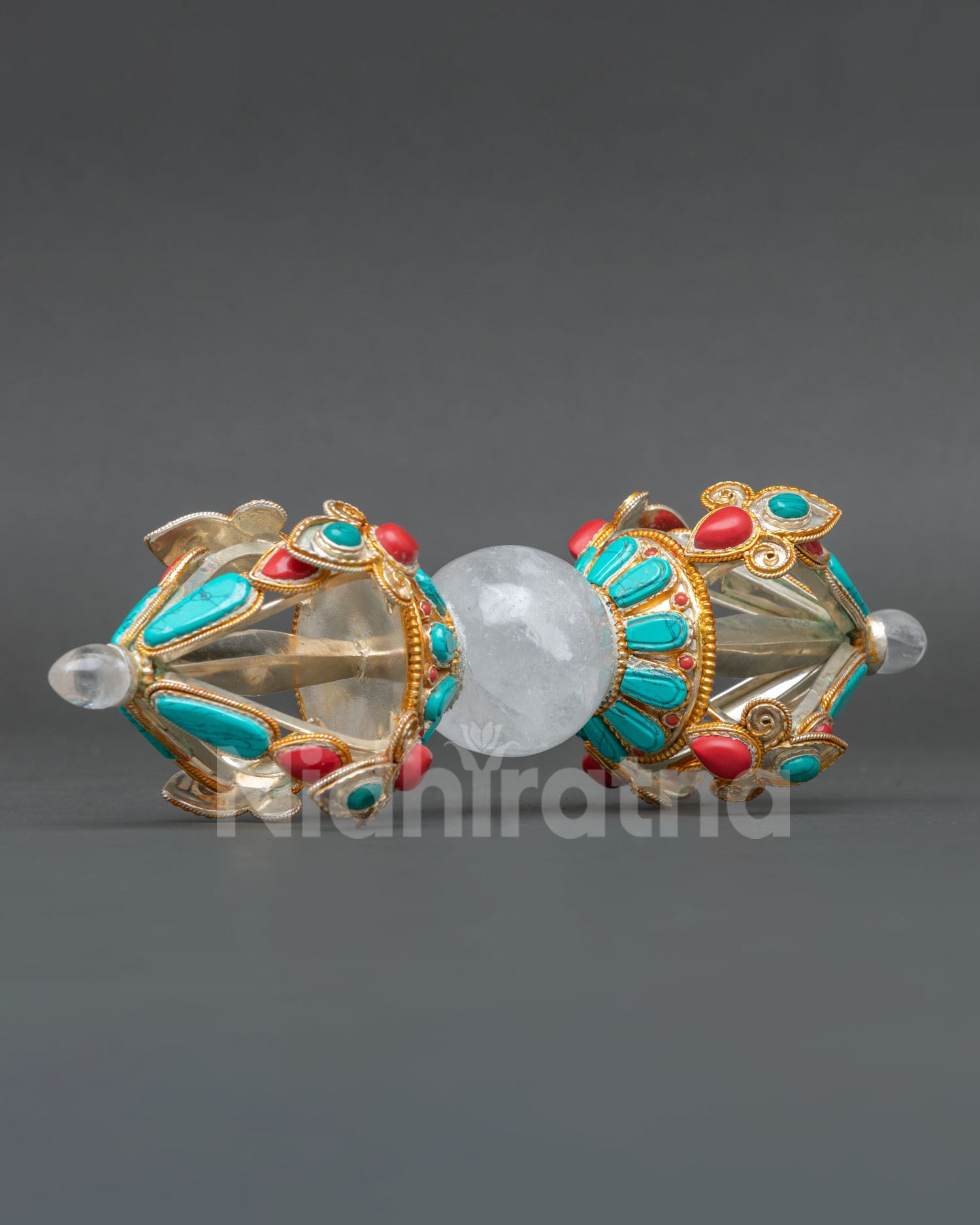 Closed Pronged Vajra Ritual Object Handmade in Nepal