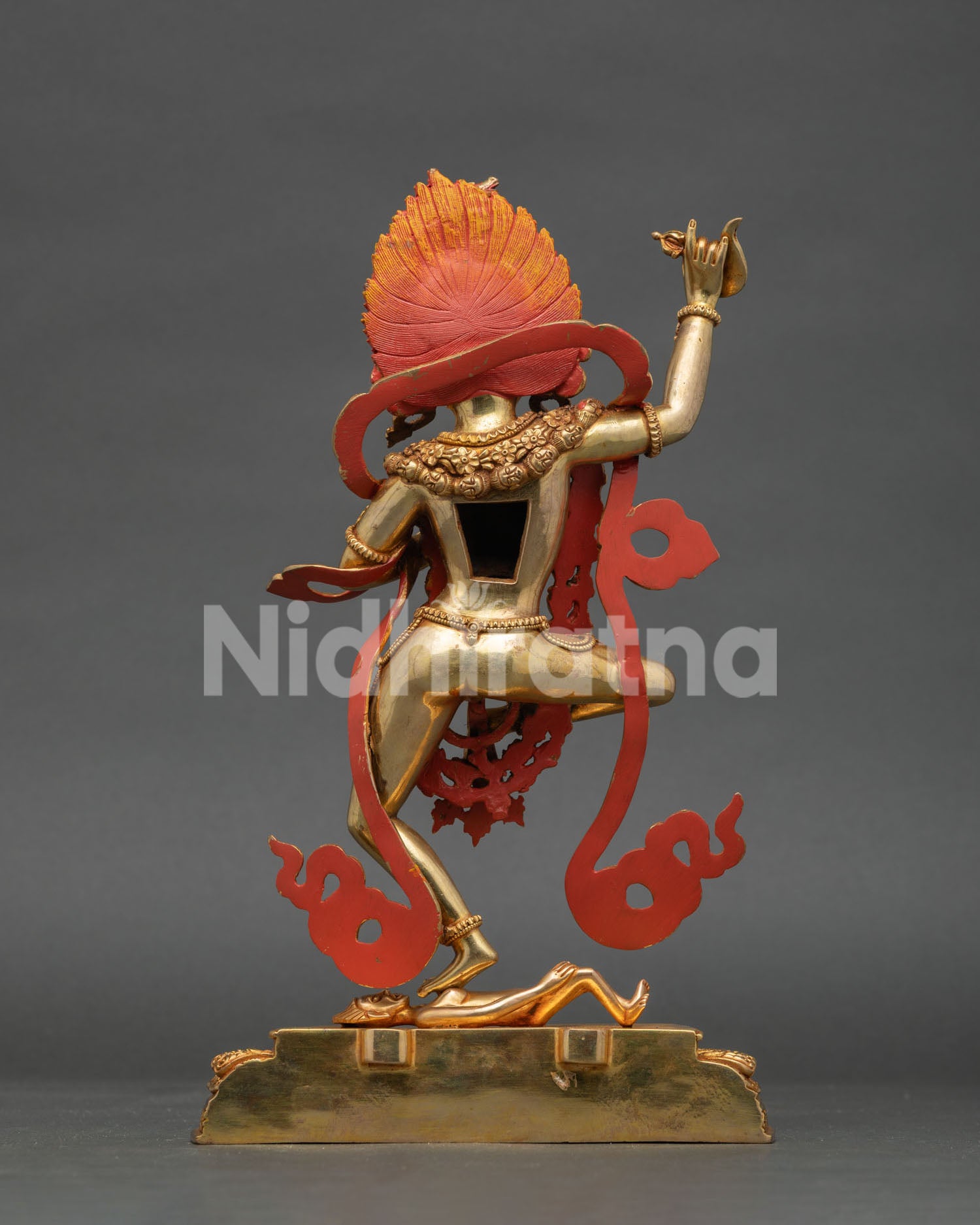Handcrafted Dorje Phagmo sculpture from Patan, Nepal with traditional Himalayan Buddhist artistry