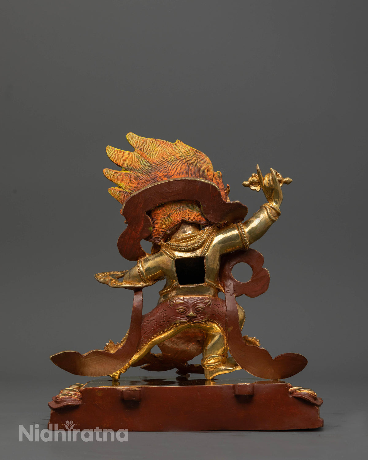 Handcrafted Himalayan Vajrapani Statue for Buddhist altar meditation and spiritual practice