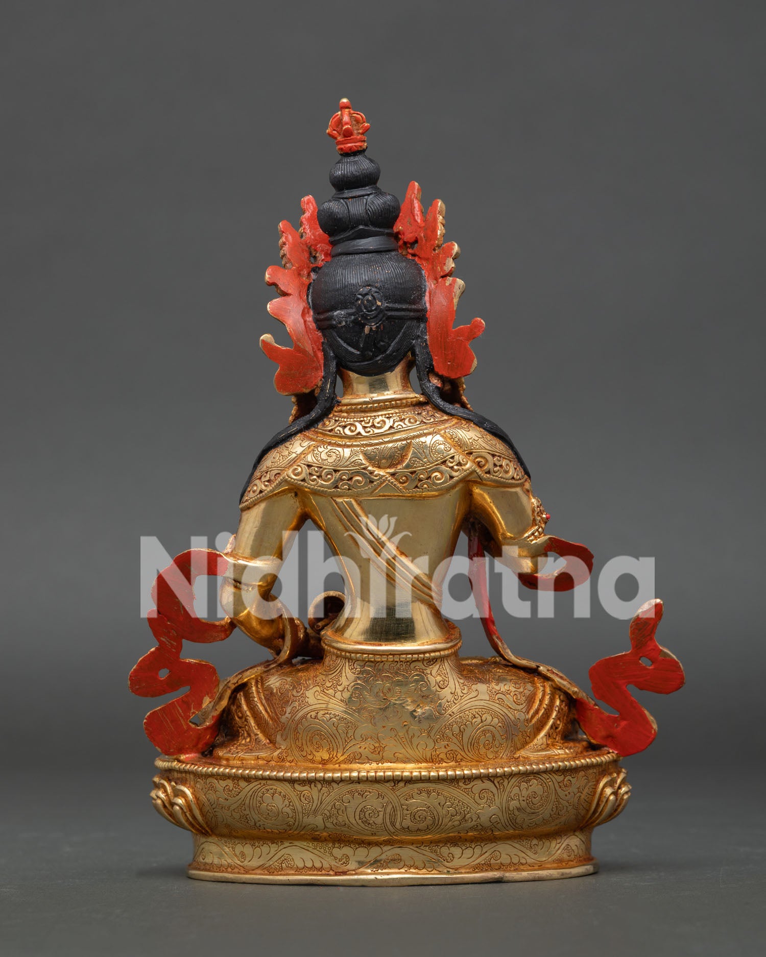 Handcrafted Vajrasattva Copper Statue with Newari Craftsmanship and Sacred Buddhist Art