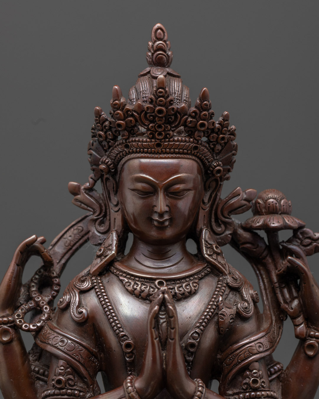 Four-Armed Chenrezig Statue | Bodhisattva Deity of Compassion