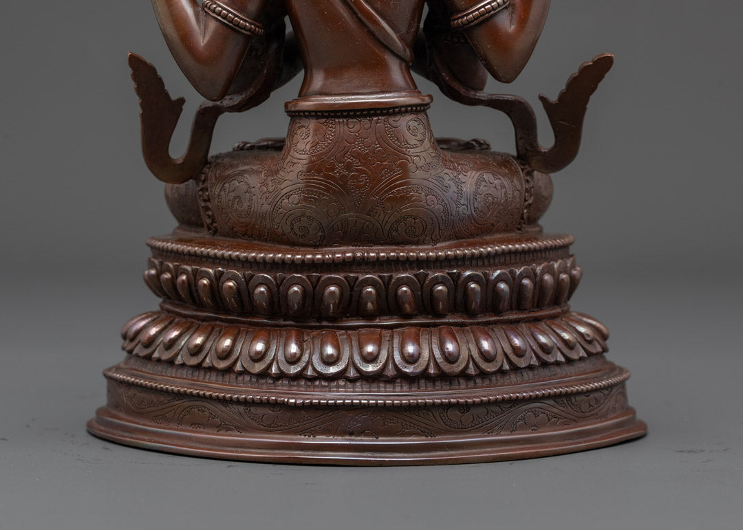 Four-Armed Chenrezig Statue | Bodhisattva Deity of Compassion