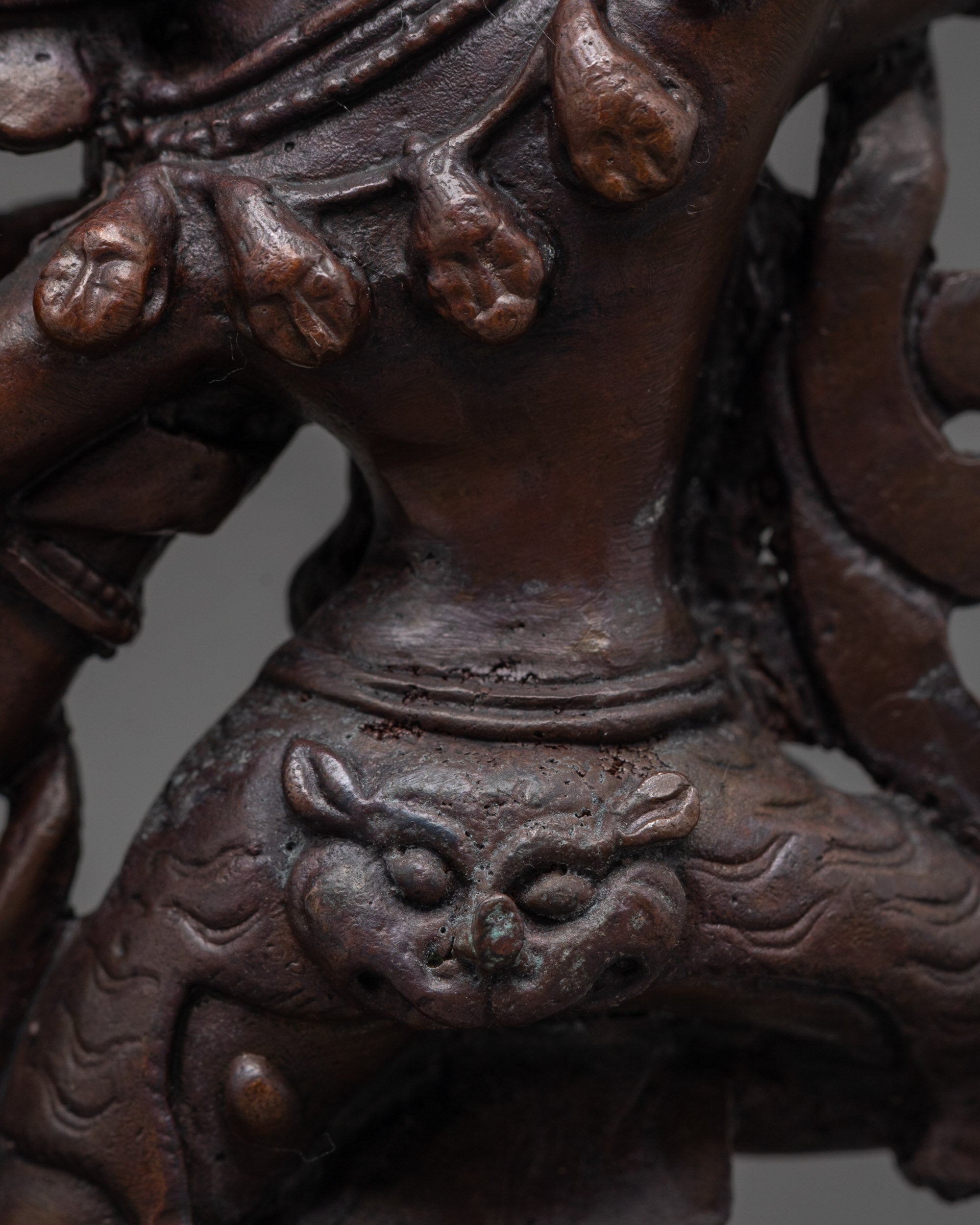 Powerful Oxidized Kurukulla Statue | Fierce Tibetan Goddess of Power
