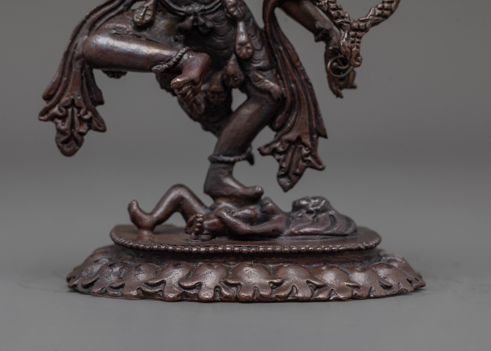 Powerful Oxidized Kurukulla Statue | Fierce Tibetan Goddess of Power