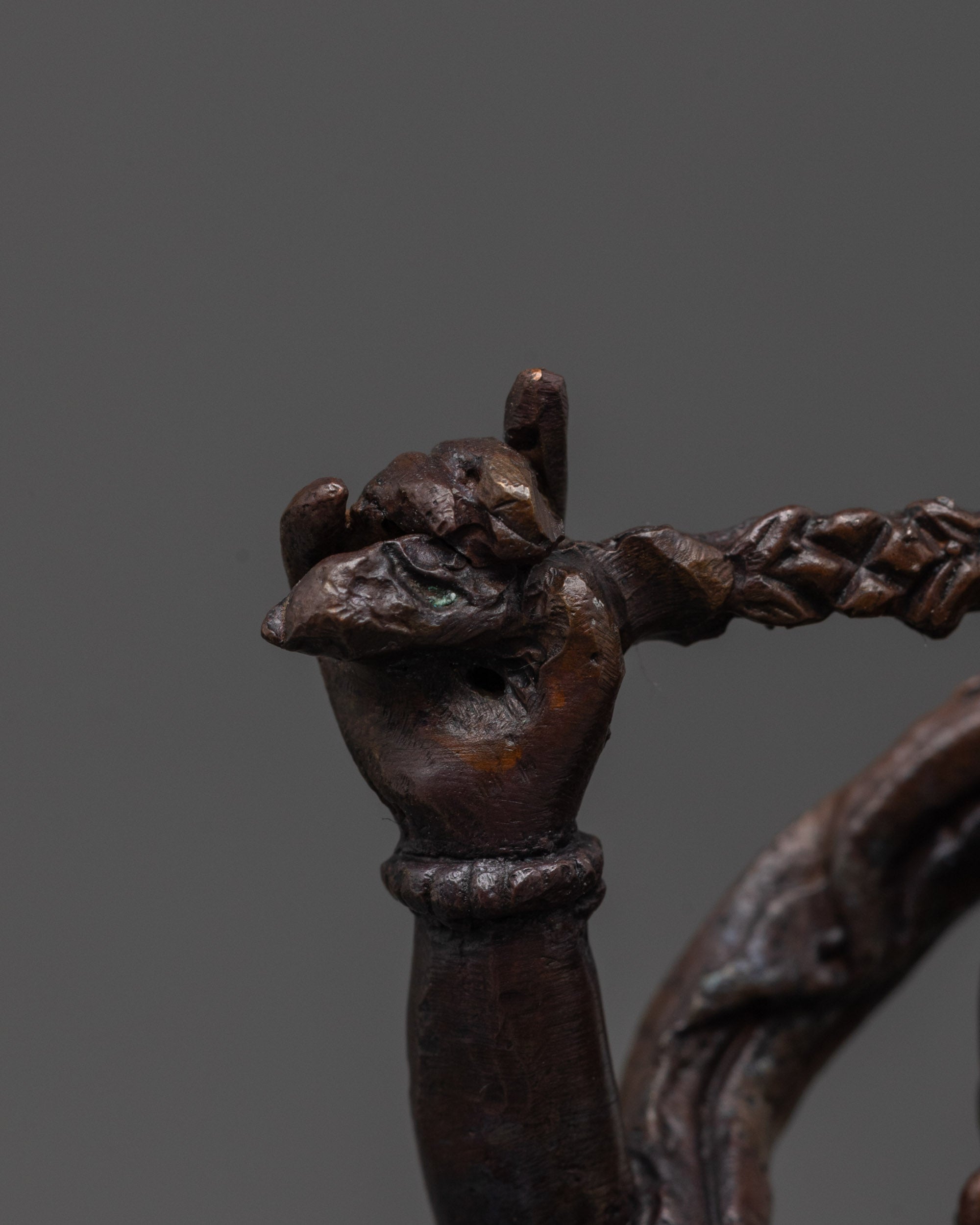 Powerful Oxidized Kurukulla Statue | Fierce Tibetan Goddess of Power