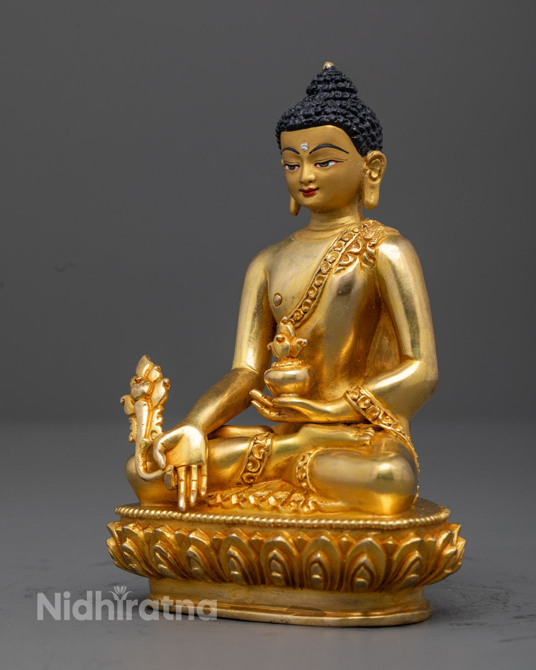 Medicine Buddha Statue | Hand-Carved Tibetan Buddha