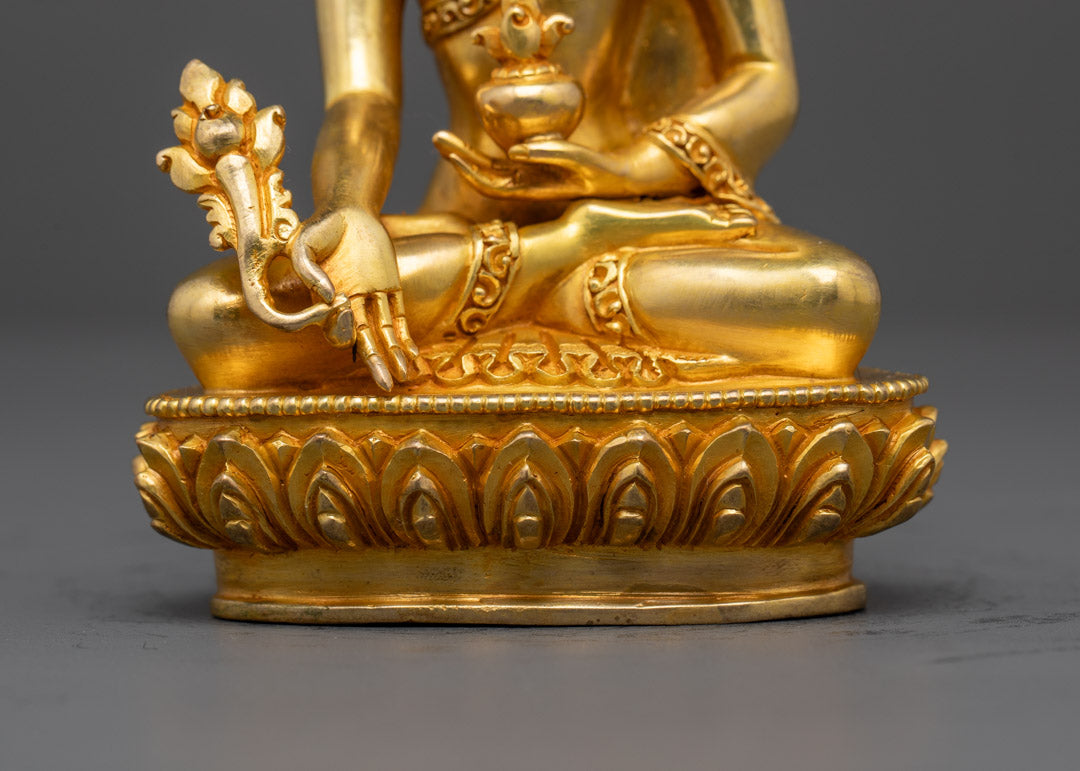 Medicine Buddha Statue | Hand-Carved Tibetan Buddha