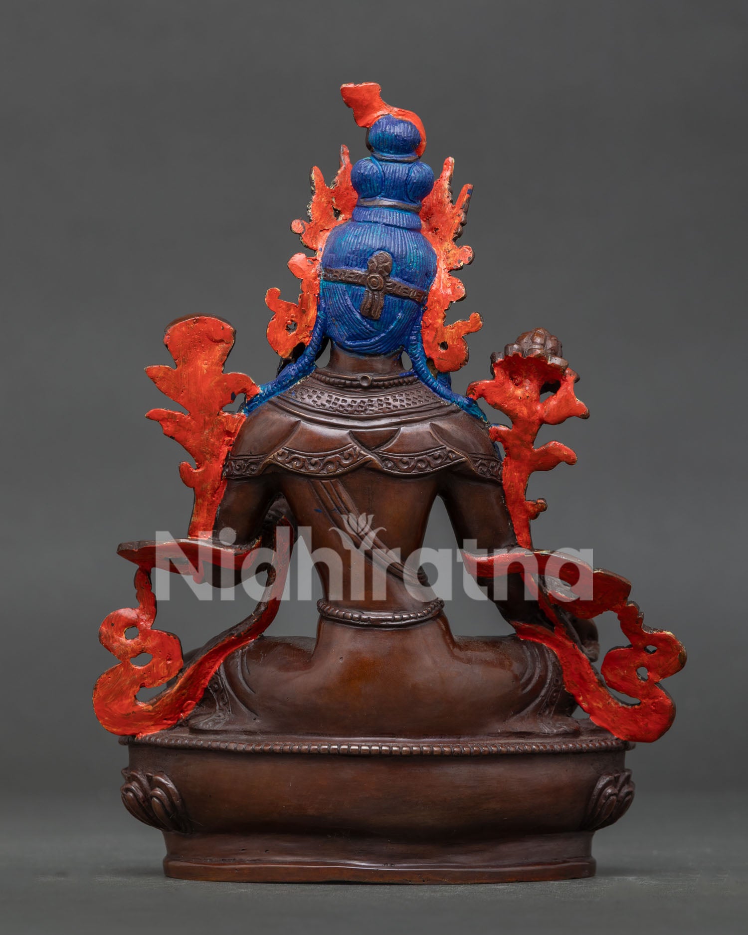 Nepalese Green Tara sculpture handcrafted using lost wax casting and traditional Newari artistry