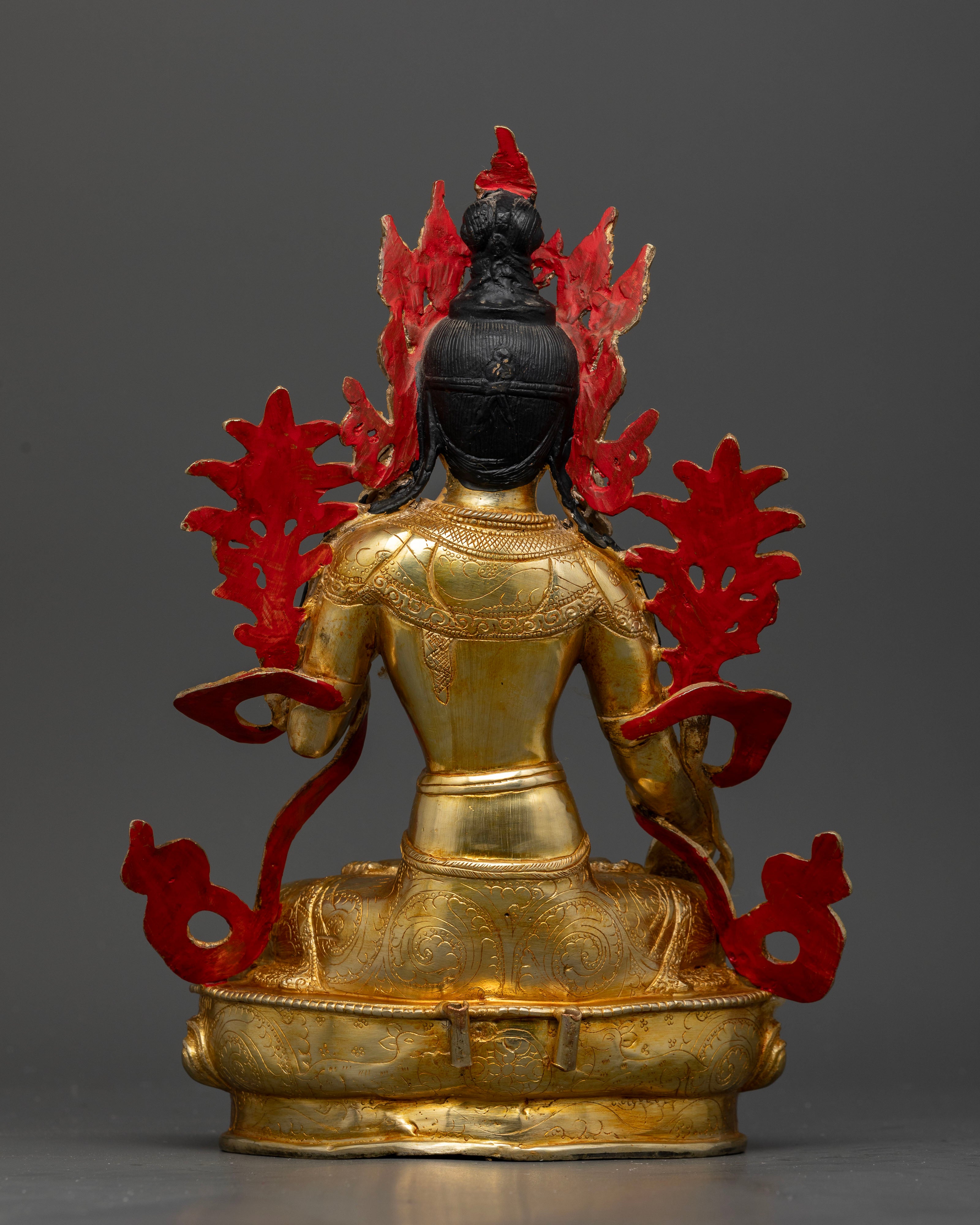 Nepalese White Tara statue showcasing traditional Newari craftsmanship and lost wax casting