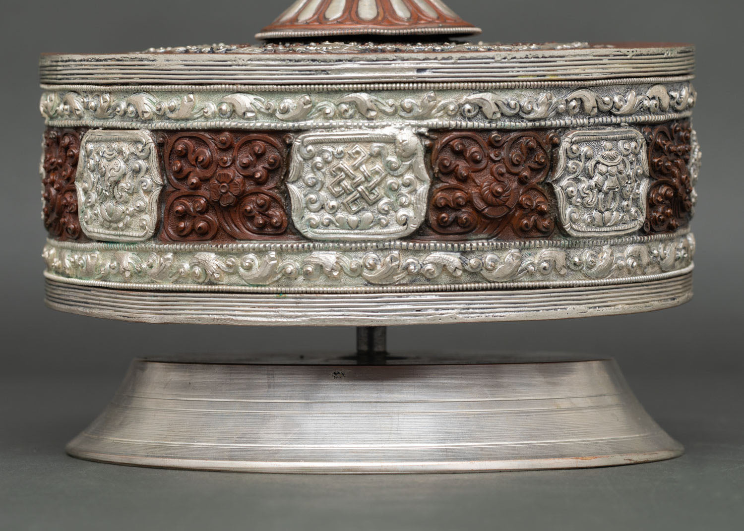Newari Handmade Buddhist Prayer Wheel for Meditation Altar and Ritual Practice