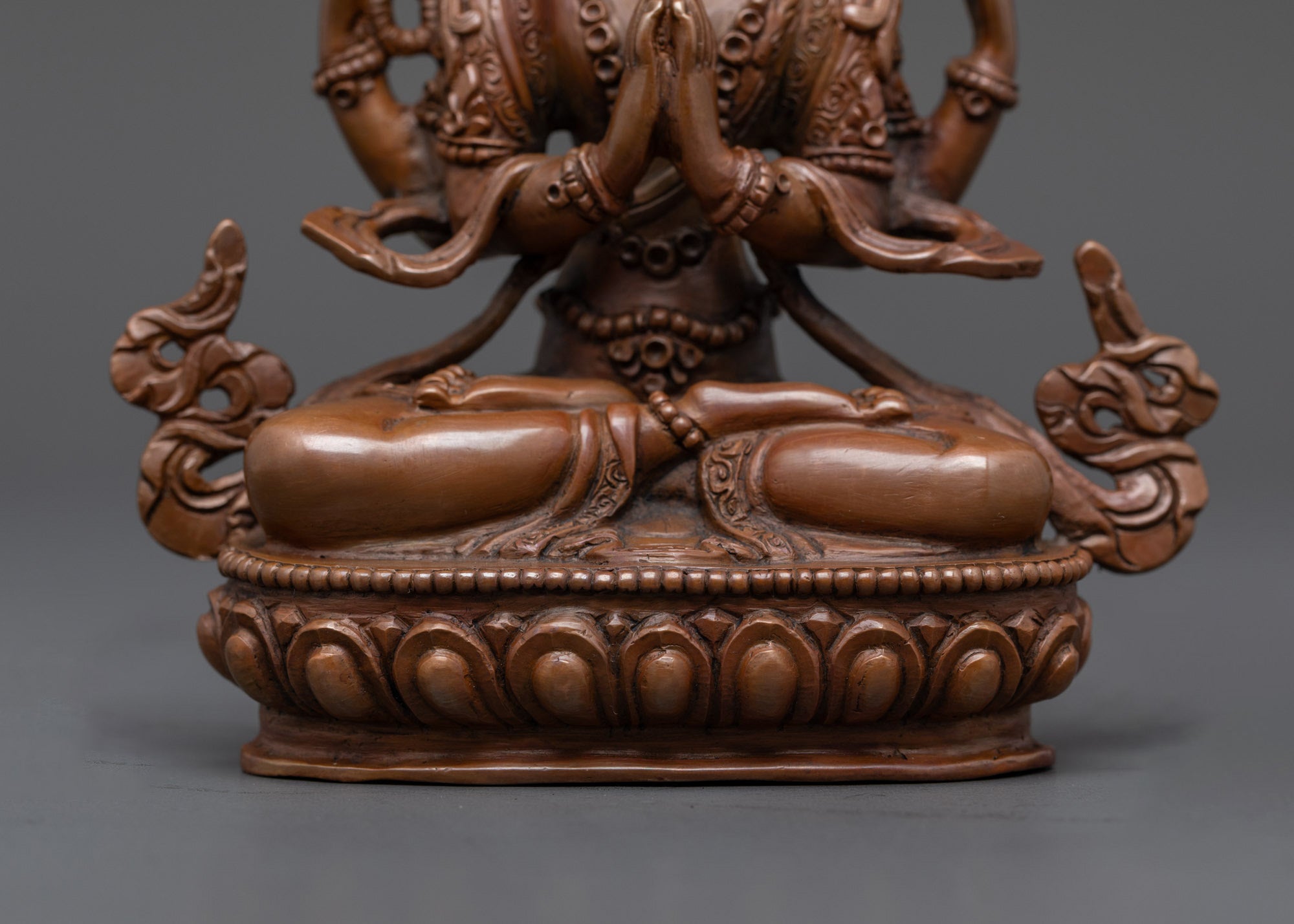 Traditional Oxidized Bodhisattva Statue Set | Tibetan Buddhist Deities