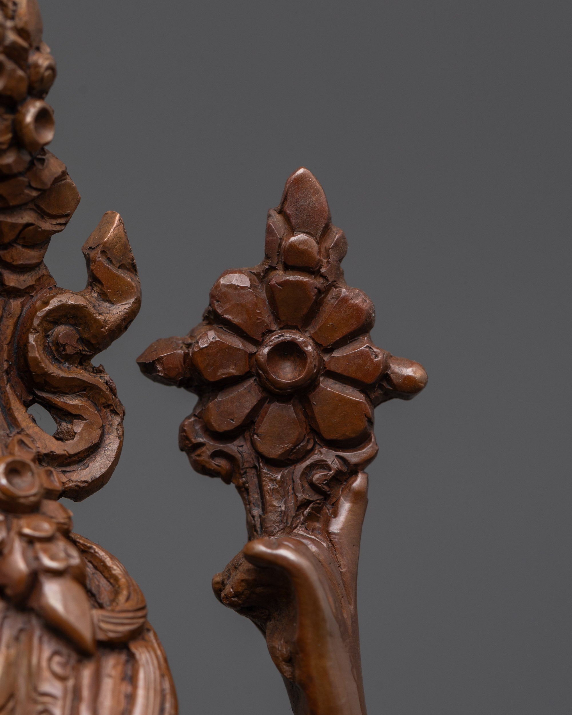 Traditional Oxidized Bodhisattva Statue Set | Tibetan Buddhist Deities