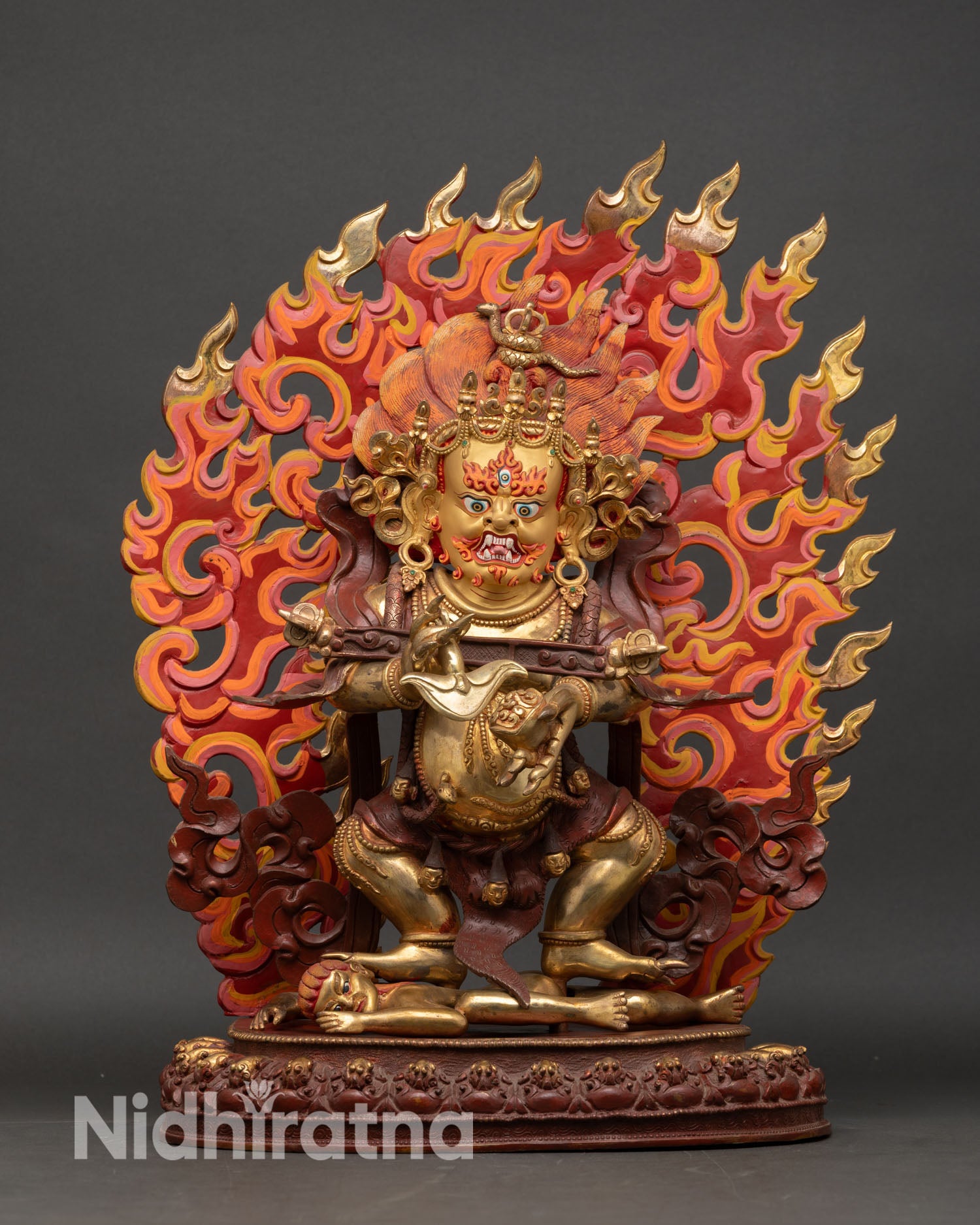 Shakya Mahakala | Nepalese Craftsmanship Sacred Sculpture – Nidhiratna