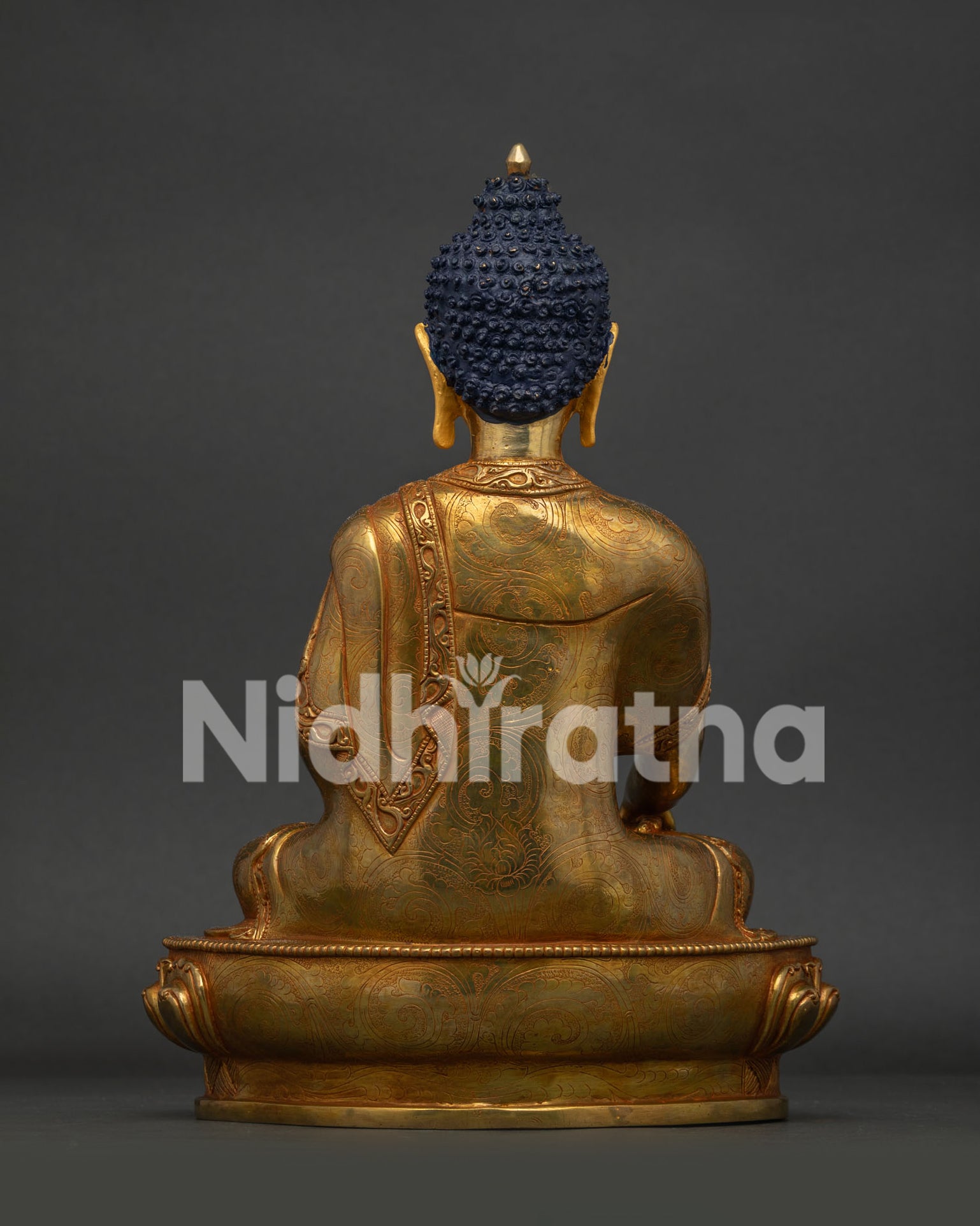 Shakyamuni Buddha sculpture, handcrafted by Newari artisans for meditation altar