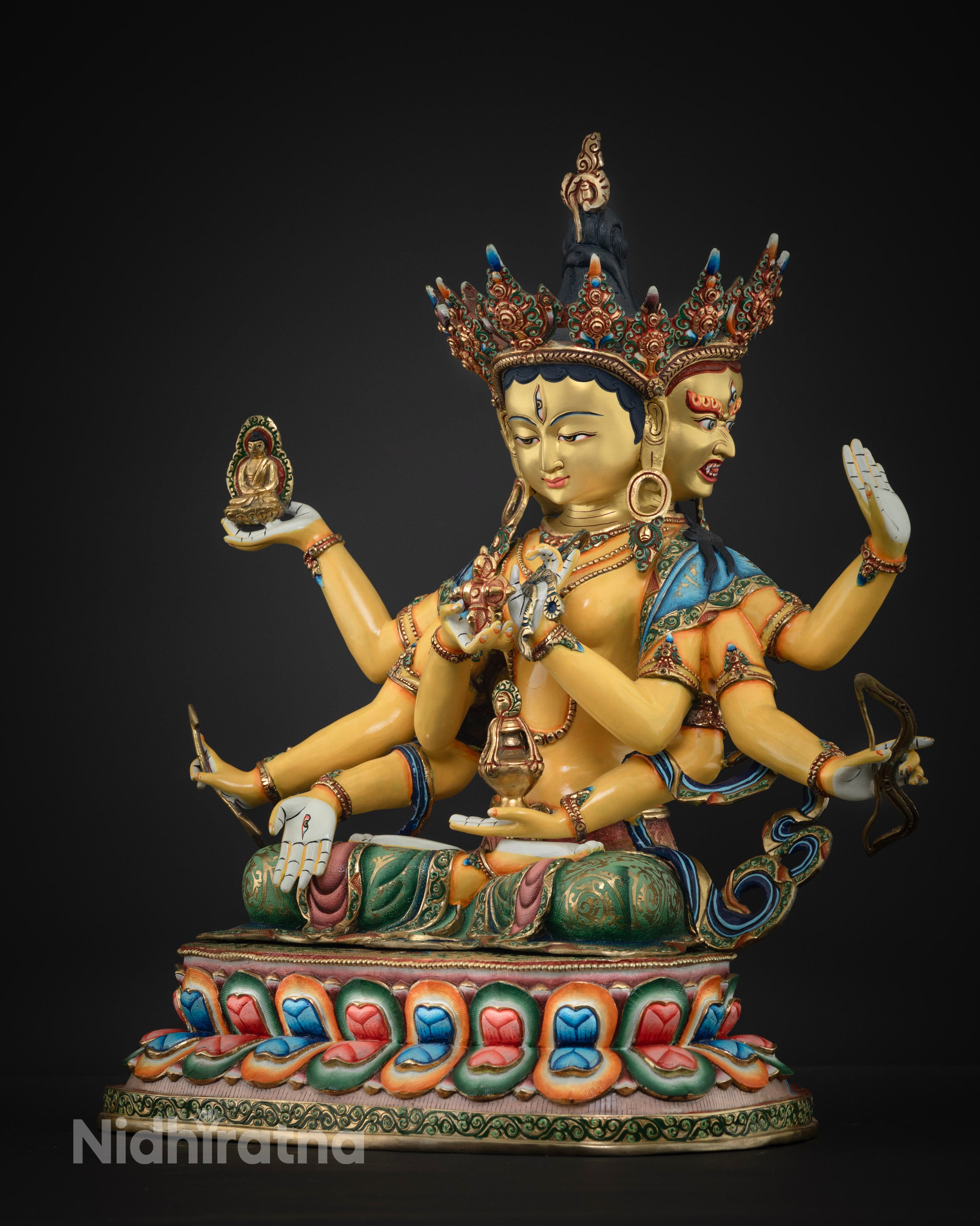 another side view of namgyalma statue