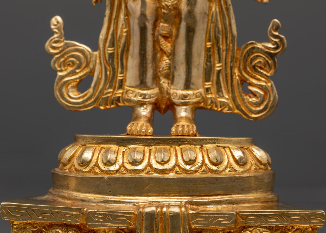 Thousand Arm Chenrezig Statue | Gold-Gilded Copper