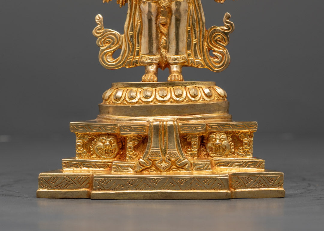 Thousand Arm Chenrezig Statue | Gold-Gilded Copper