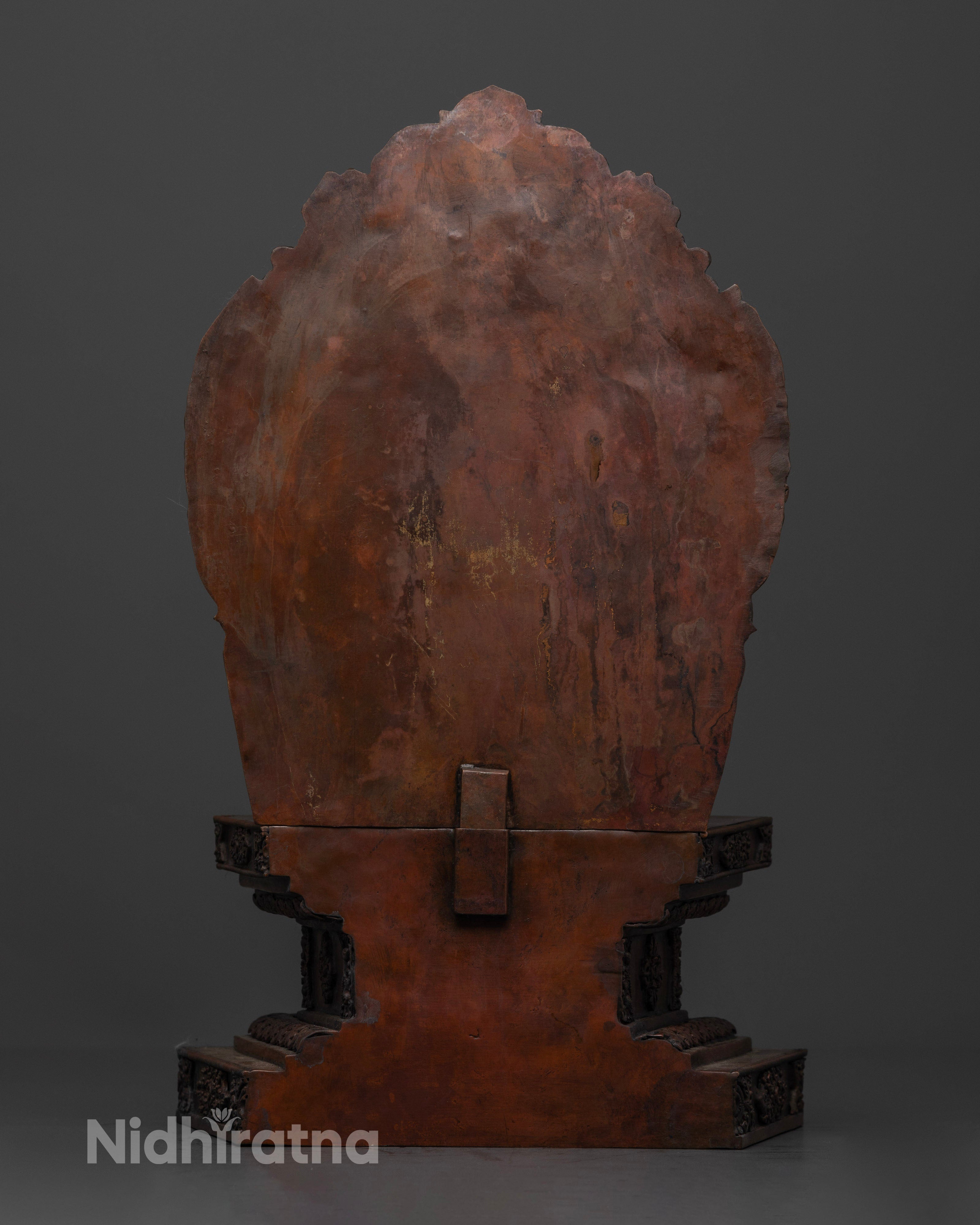 Unique Oxidized Shakyamuni Buddha Statue