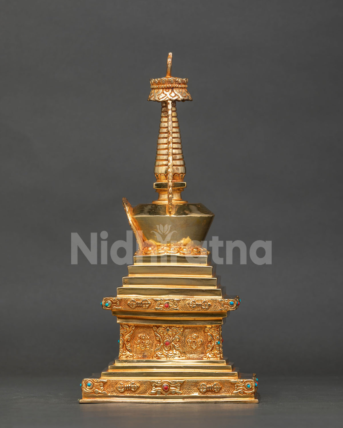 Traditional Himalayan Buddhist Stupa symbolizing enlightenment and wisdom
