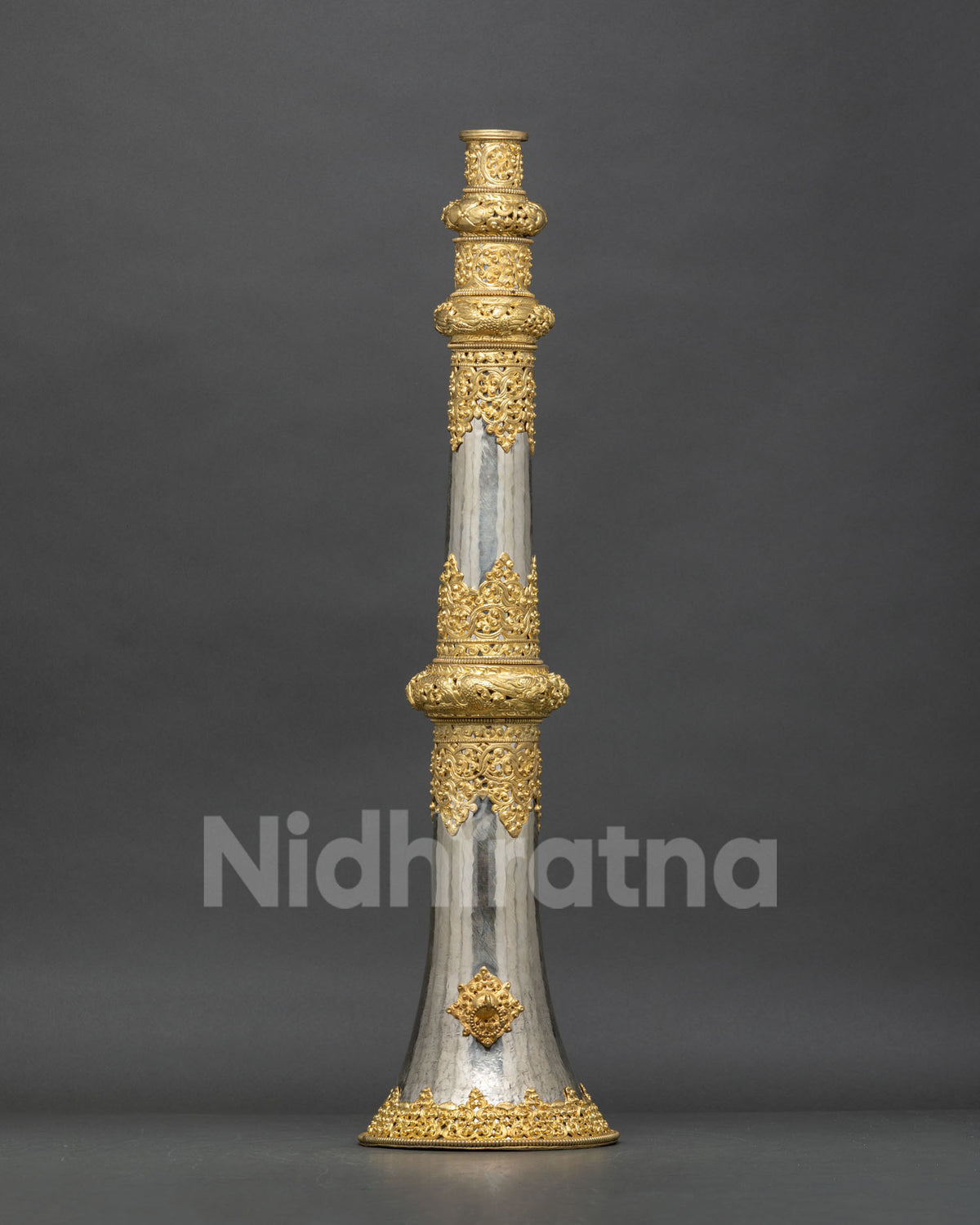 Traditional Lava Trumpet Set for Buddhist Altar Shrine Monastery and Ritual Collection