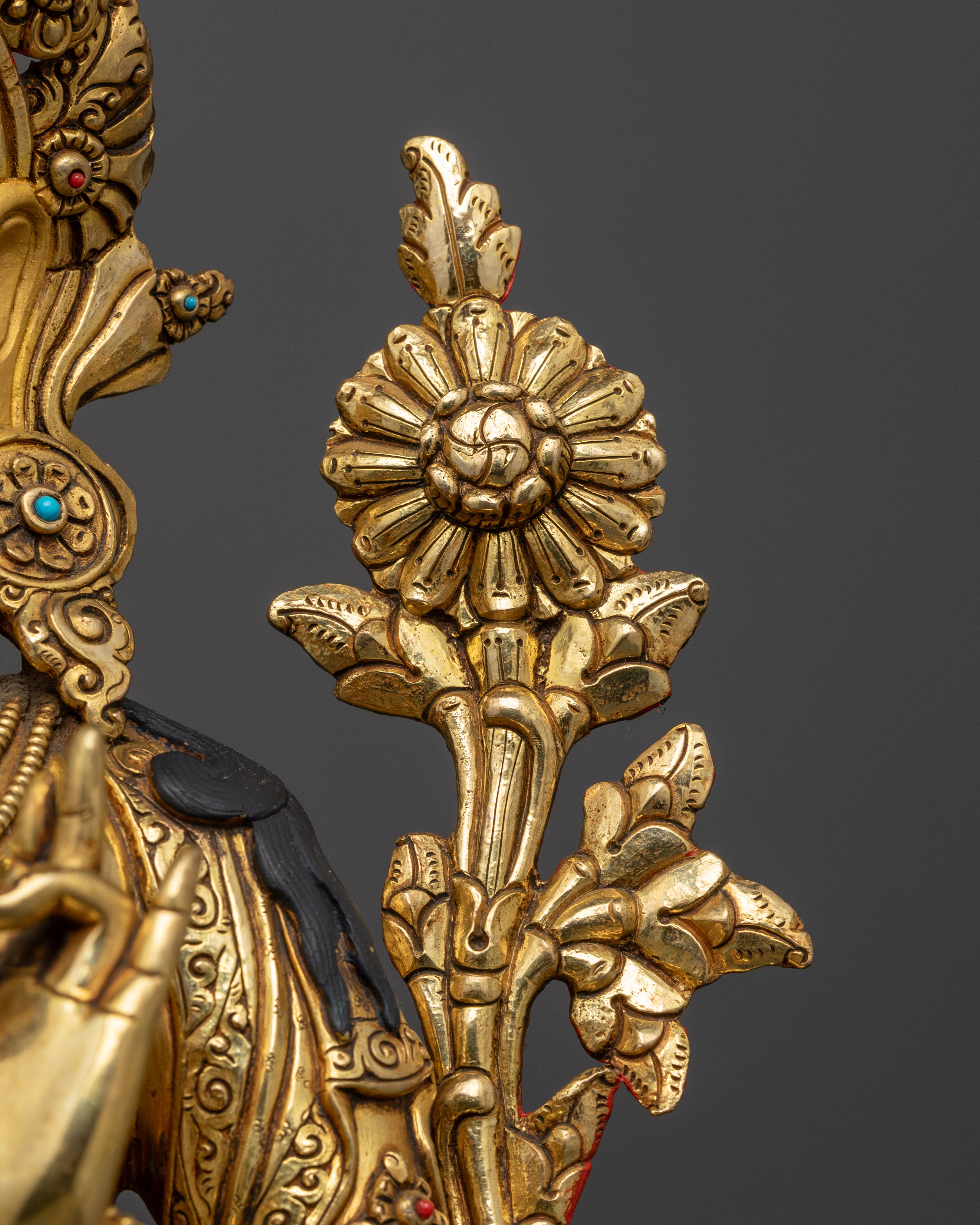 Green Tara Deity Statue : Serene and Sacred Spiritual Décor