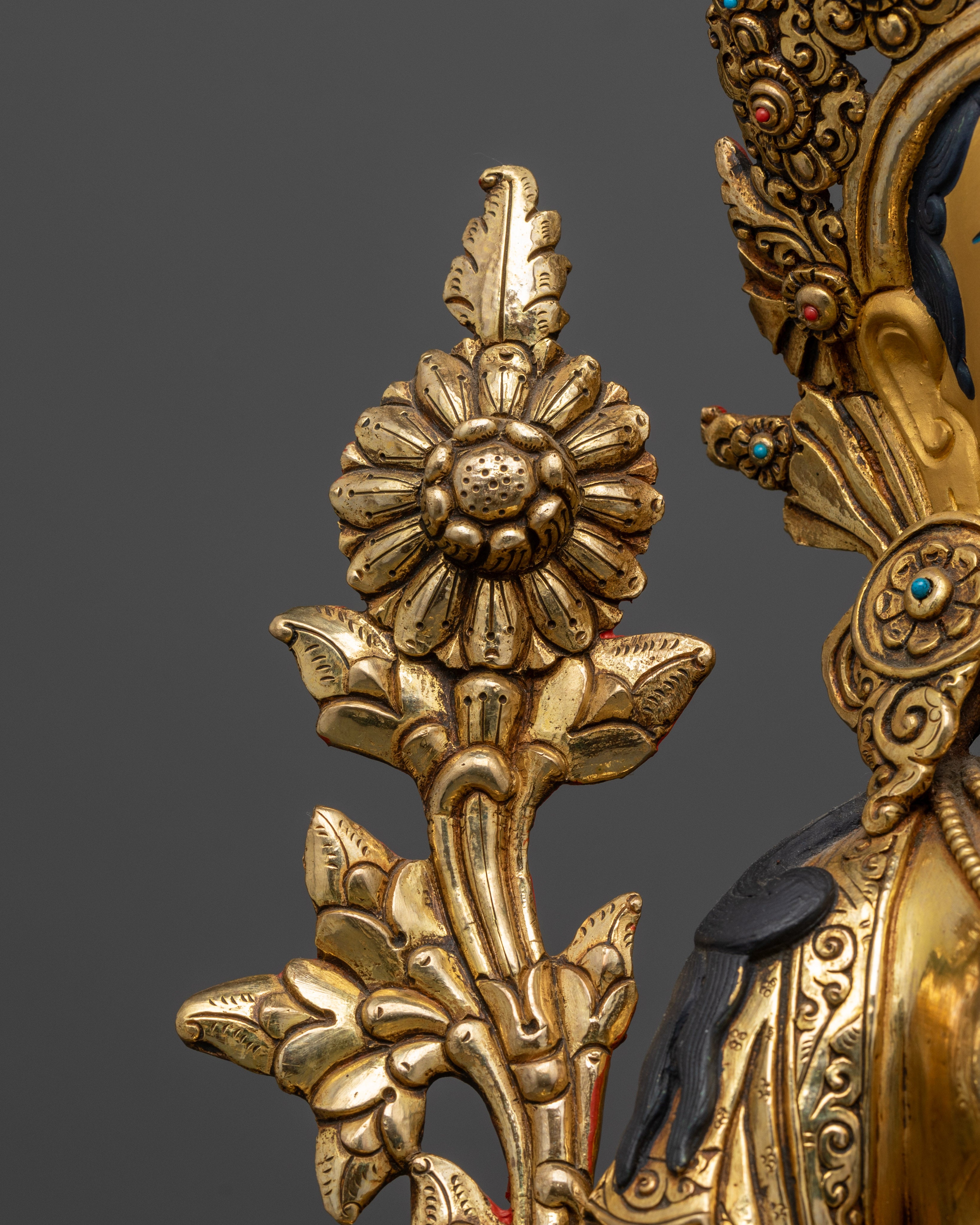 Green Tara Deity Statue : Serene and Sacred Spiritual Décor