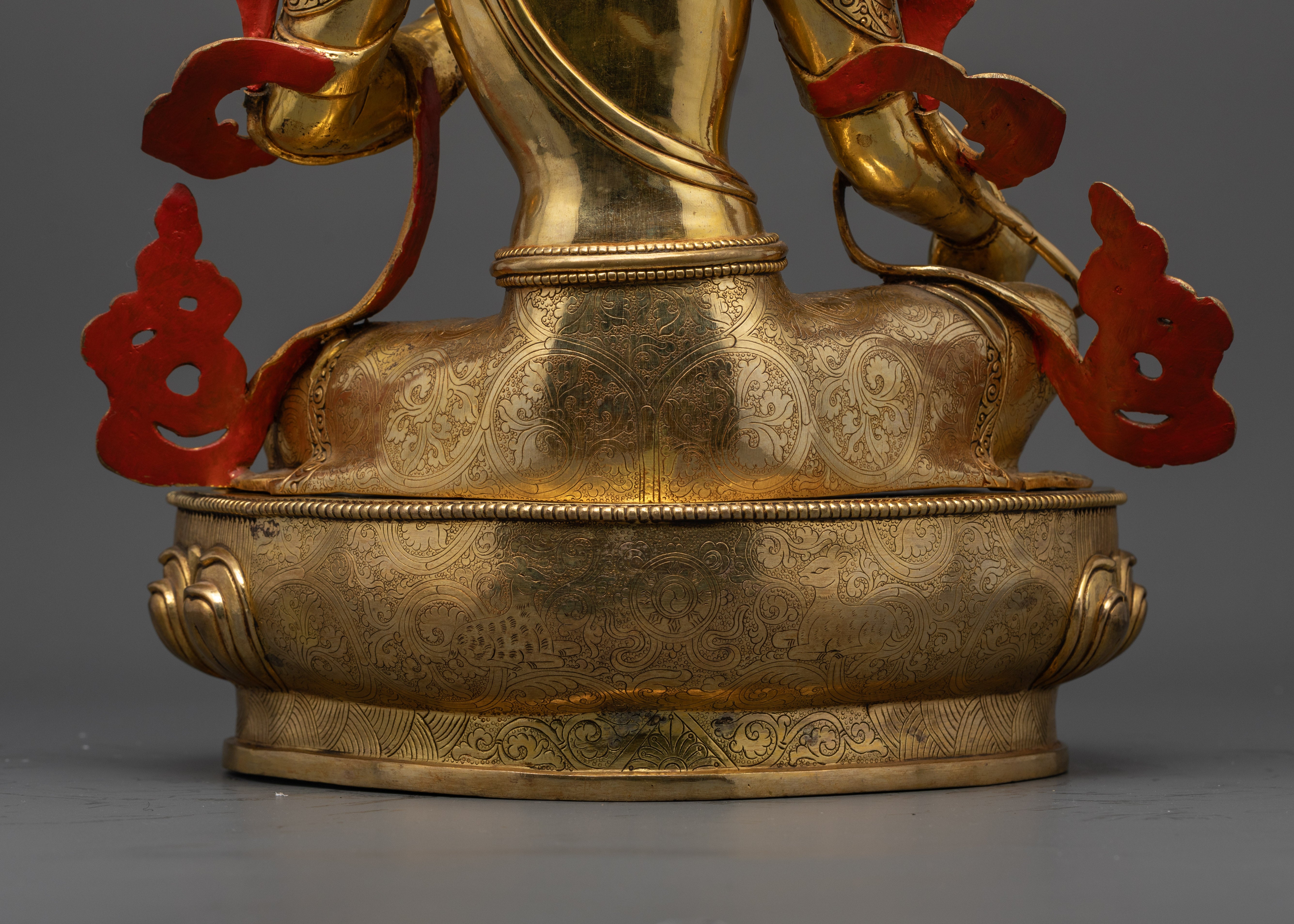 Green Tara Deity Statue : Serene and Sacred Spiritual Décor