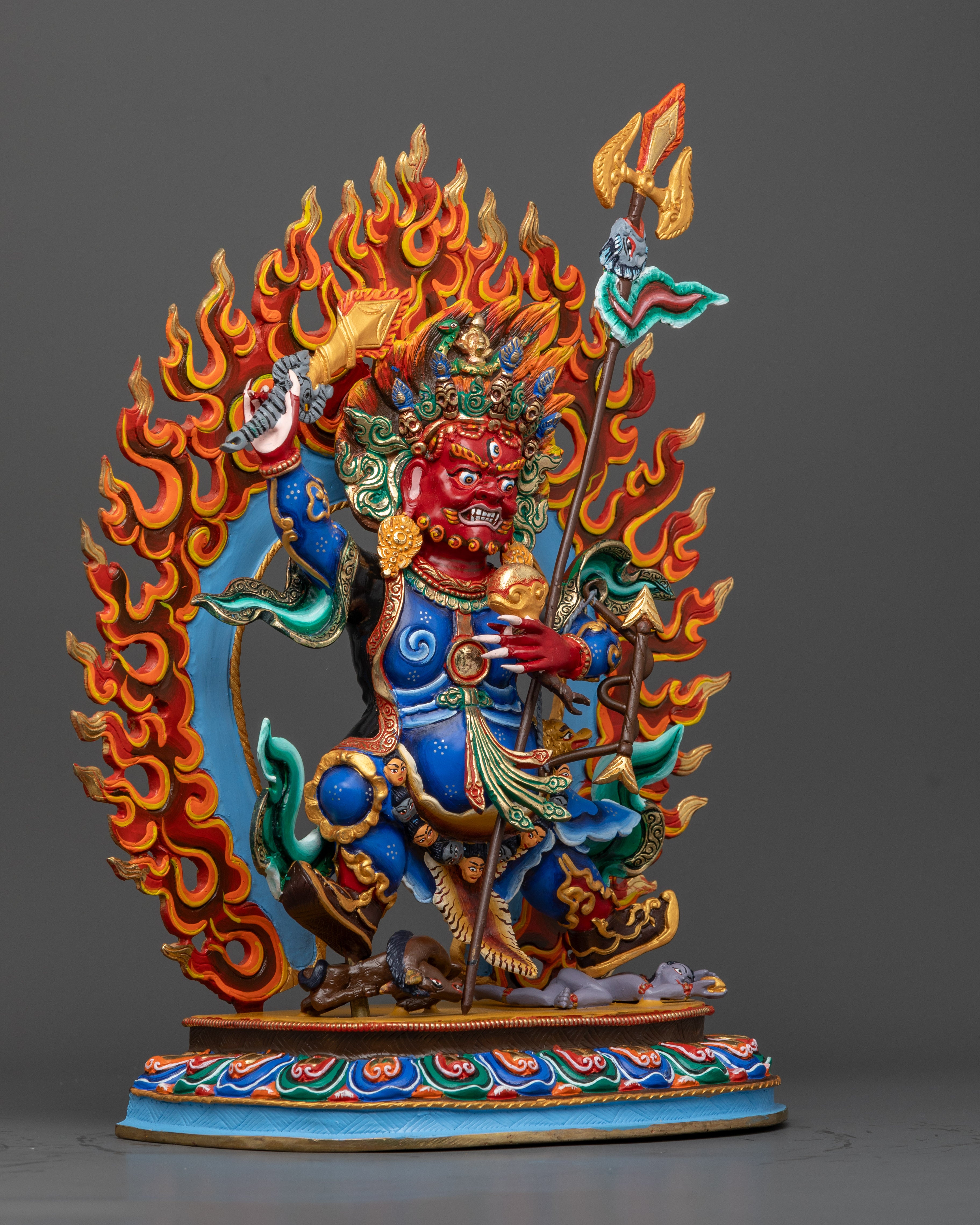 Buddhist Protector Deity Mahakala Statue for Sale