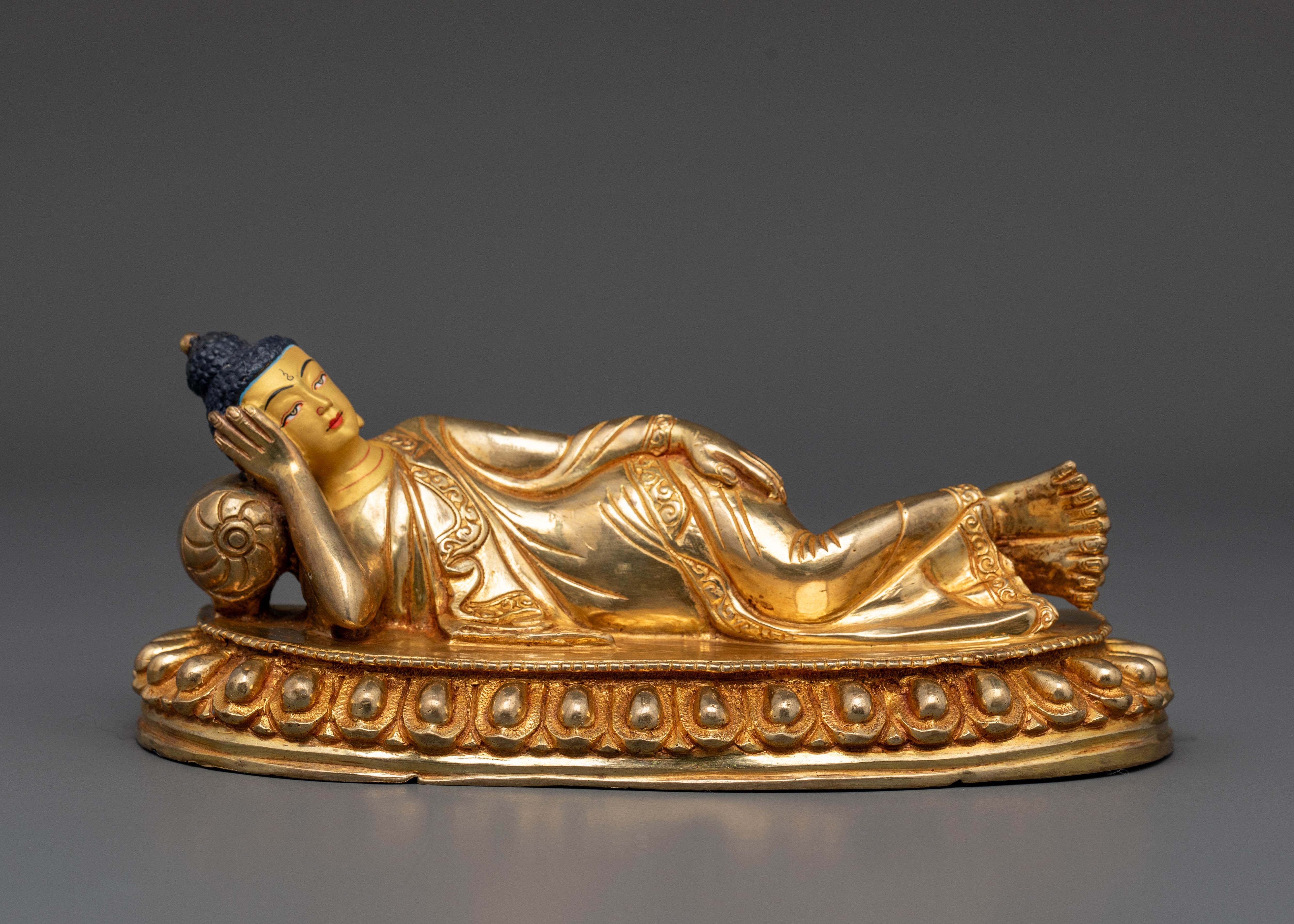 Sleeping Buddha Statue | Reclining Shakyamuni in Nirvana Pose