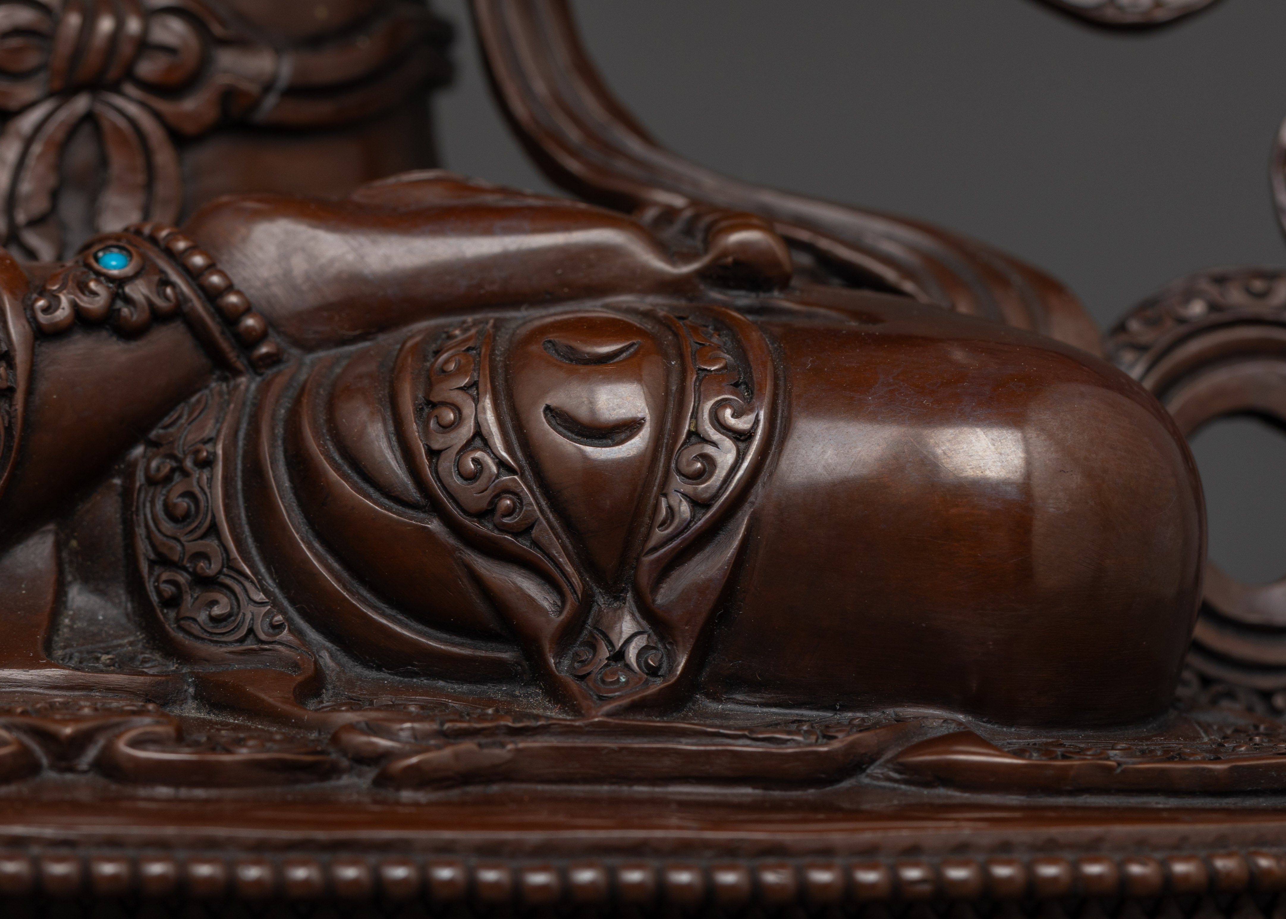 White Tara Oxidized Statue: A Blessing of Longevity